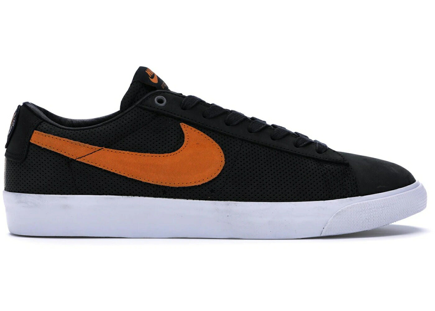 ナイキ エスビー ズーム ブレイザー 黒色 ブラック 橙 オレンジ 白色 ホワイト スニーカー メンズ NIKE SB ZOOM BLAZER LOW GT CATS PAW SALOON / BLACK VIVID ORANGE WHITE