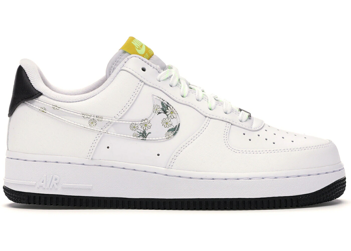 ナイキ 白色 ホワイト スピード 黄色 イエロー アイボリー エアフォース スニーカー メンズ NIKE AIR FORCE 1 LOW DAISY / WHITE SPEED YELLOW PALE IVORY
