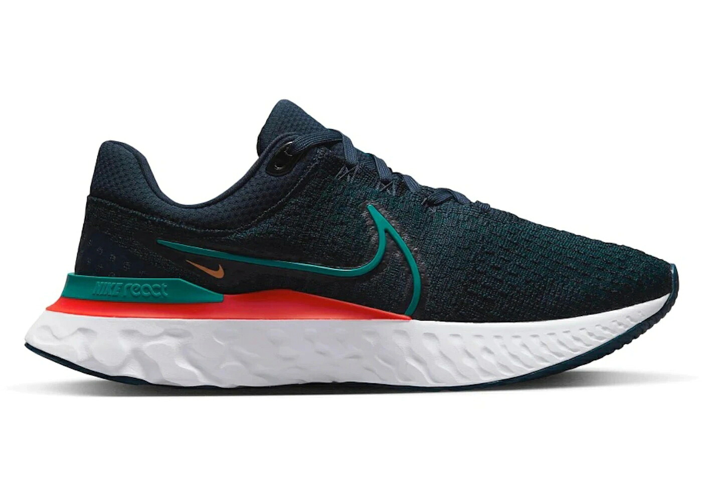 ナイキ リアクト ラン フライニット 白色 ホワイト クリムゾン スニーカー メンズ NIKE REACT INFINITY RUN FLYKNIT 3 OBSIDIAN BRIGHT SPRUCE / OBSIDIAN WHITE LIGHT CRIMSON