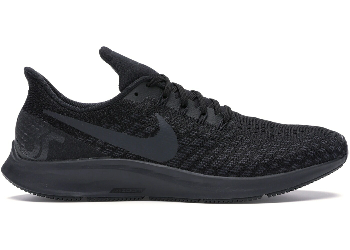 ナイキ ズーム ペガサス 黒色 ブラック 灰色 グレー ズームペガサス スニーカー メンズ NIKE AIR ZOOM PEGASUS 35 TRIPLE BLACK / BLACK OIL GREY