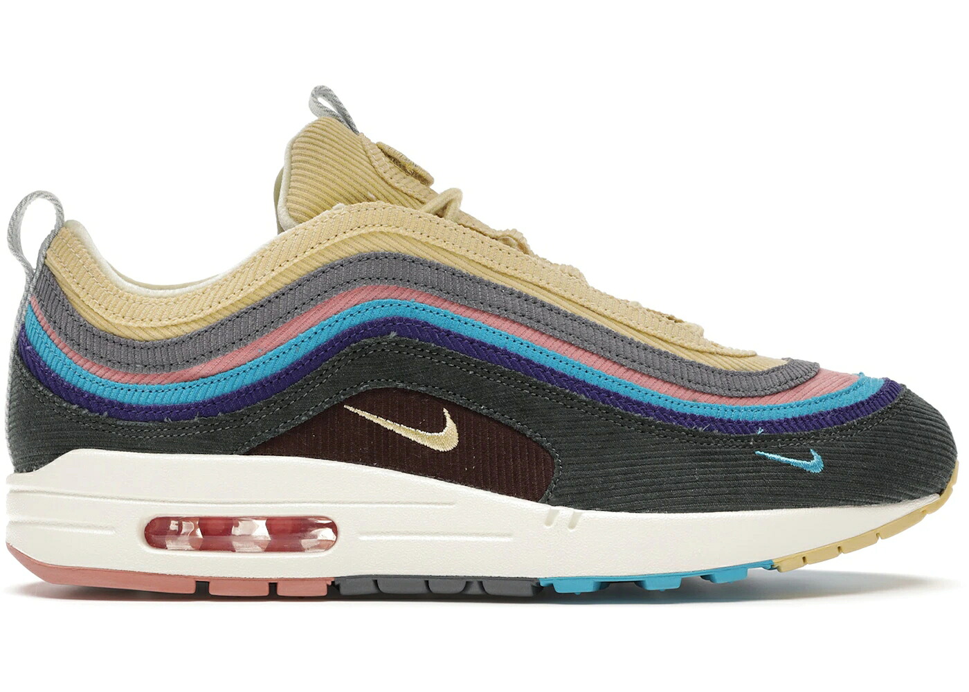 ナイキ マックス 青色 ブルー エアマックス スニーカー メンズ NIKE AIR MAX 1/97 SEAN WOTHERSPOON (ALL ACCESSORIES AND DUSTBAG) / LIGHT BLUE FURY LEMON WASH|スニケス