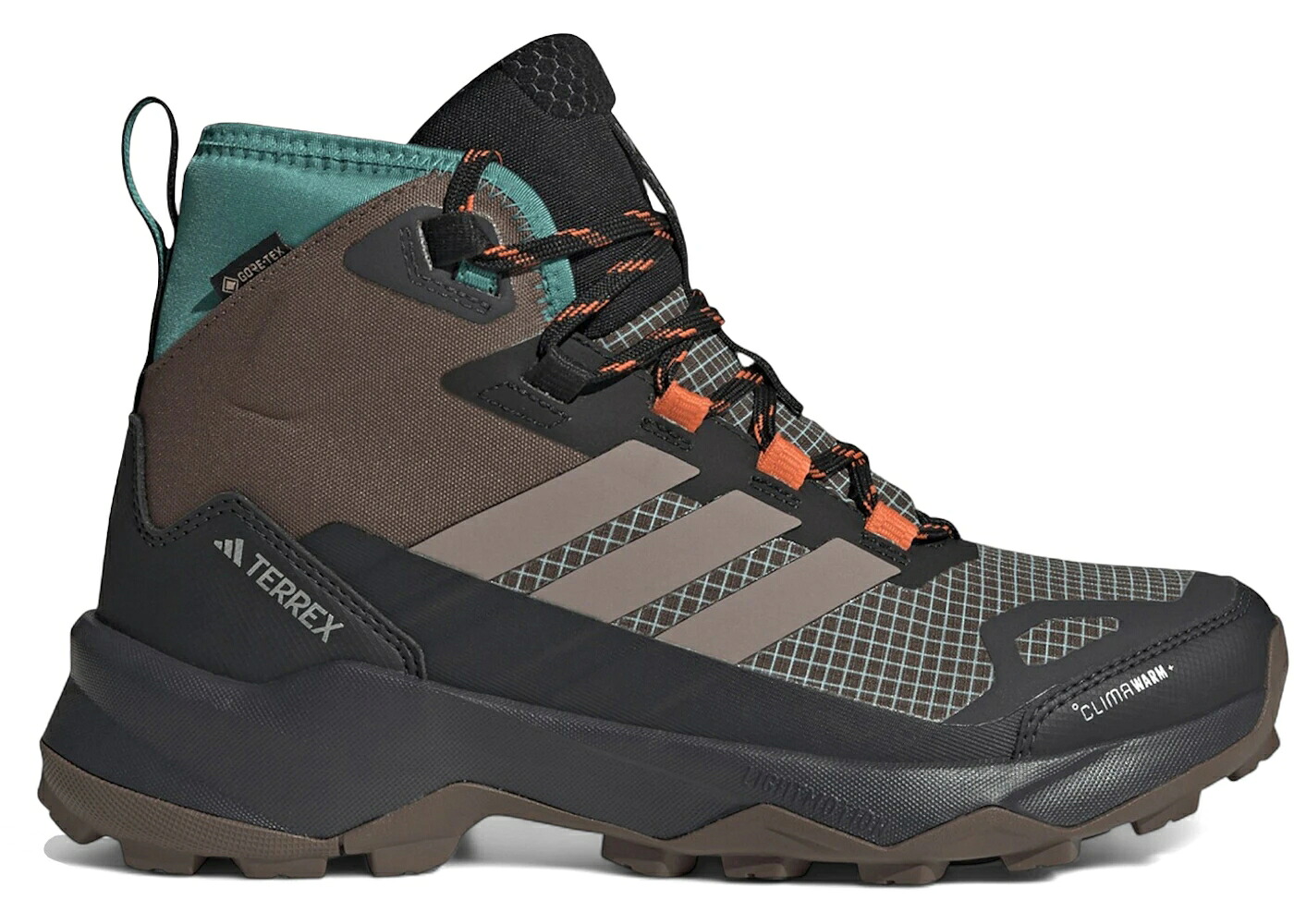 アディダス ミッド ゴアテックス 赤銅色 赤銅色 純一無雑 CLIMAWARM+ WOMEN\u0027S スニーカー レディース ADIDAS TERREX SKYCHASER AX5 MID GORE-TEX EARTH STRATA TRACE BROWN (WOMEN\u0027S) / EARTH STRATA TRACE BROWN PURE スニーカー-靴
