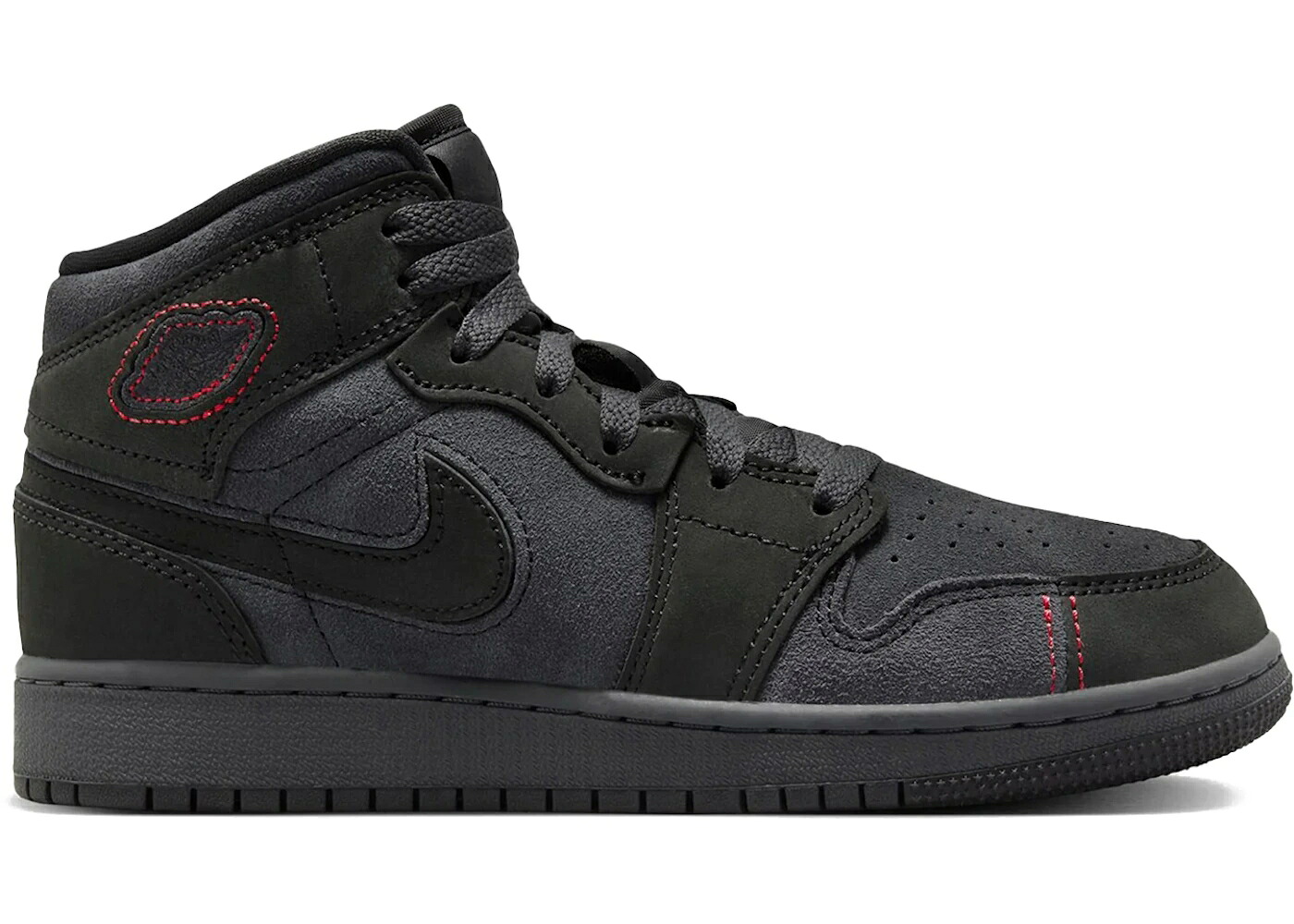 ナイキ ジョーダン ミッド 赤 赤いこと 薄墨色 薄墨色 御坊っちゃん キッズ JORDAN 1 MID SE CRAFT DARK SMOKE RED (GS) / DARK SMOKE GREY VARSITY RED もの言う花 マタニティ スニーカー