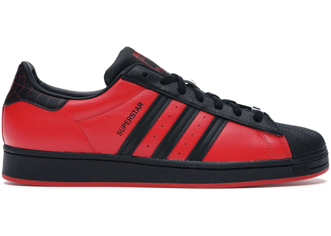 アディダス はやりっ子 中核グループ 黒いこと 黒いこと 赤 赤いこと SPIDERMAN: スニーカー メンズ ADIDAS SUPERSTAR SPIDER-MAN: MILES MORALES / CORE BLACK CORE BLACK RED