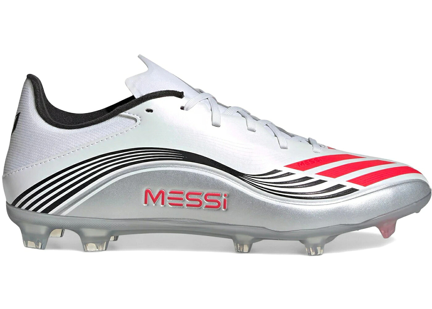 アディダス 白色 ホワイト 赤 レッド 銀色 シルバー スニーカー メンズ ADIDAS F50 LEAGUE FG/MG MESSI PRESTIG10 PACK / CLOUD WHITE LUCID RED SILVER|スニケス