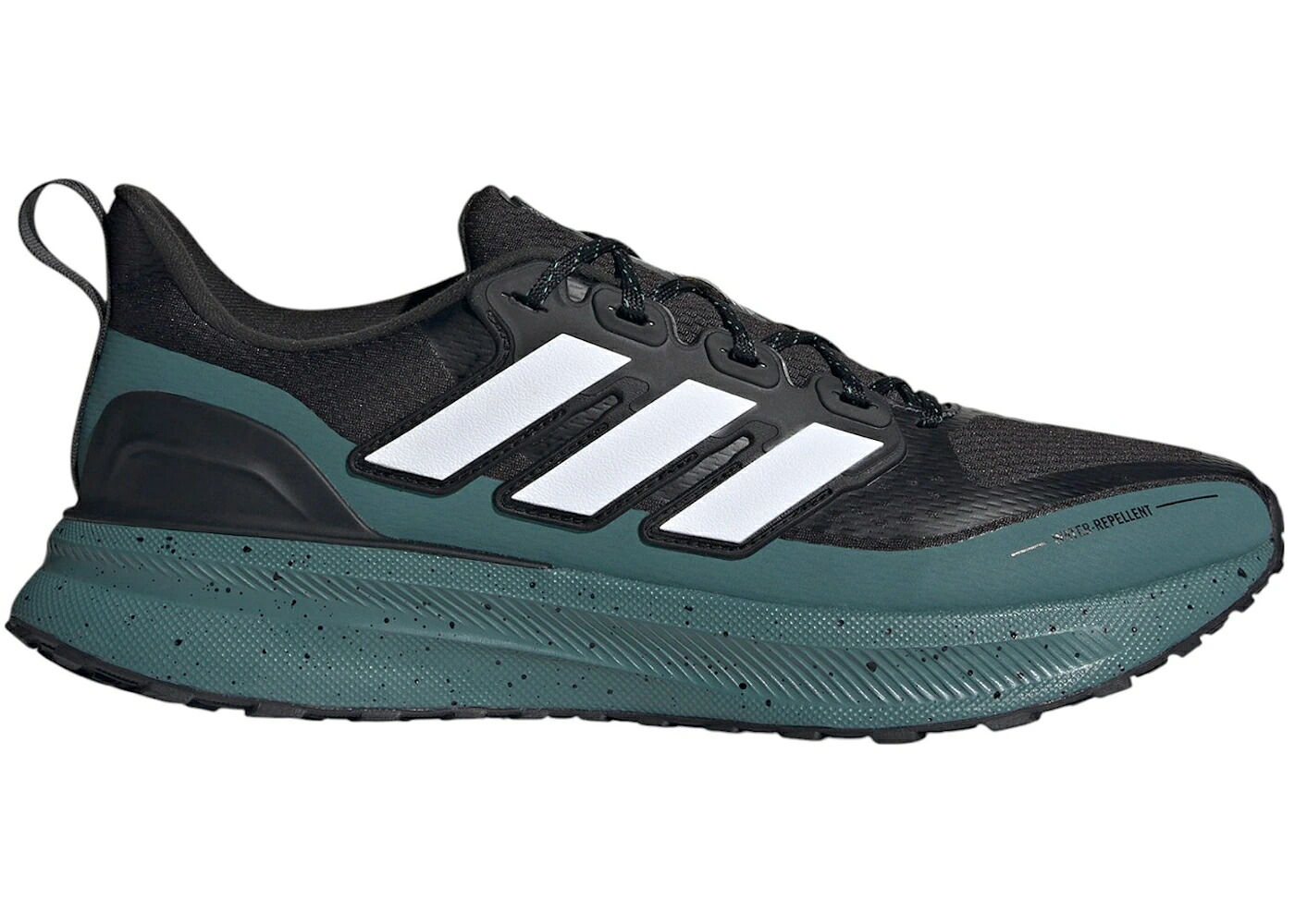 アディダス コア 黒色 ブラック 白色 ホワイト スニーカー メンズ ADIDAS ULTRARUN 5 TR CORE BLACK CLOUD WHITE PRELOVED TEAL / CORE BLACK CLOUD WHITE PRELOVED