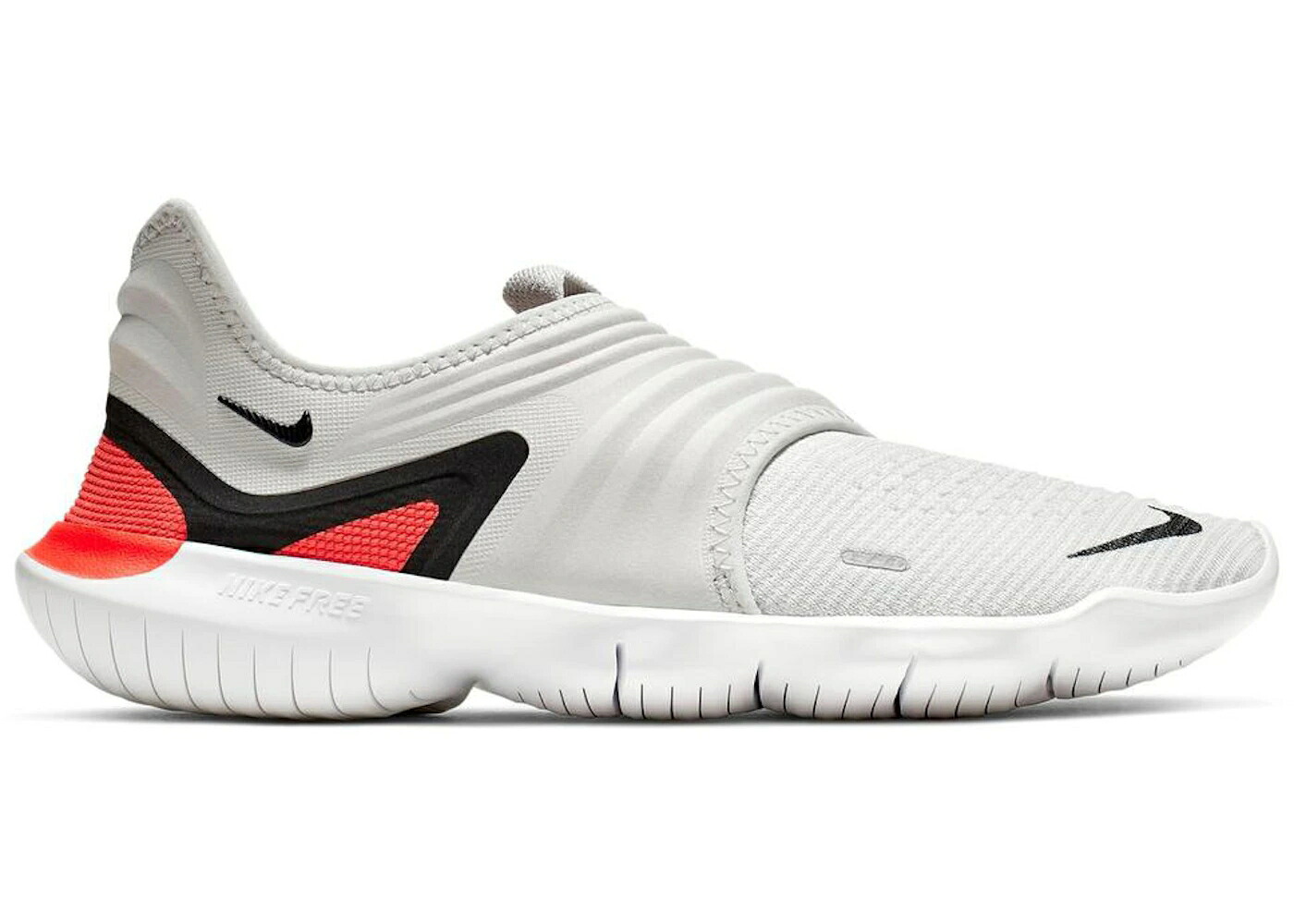 ナイキ フリー フライニット 灰色 グレー 白色 ホワイト 黒色 ブラック 3.0 スニーカー メンズ NIKE FREE RN FLYKNIT VAST GREY / VAST GREY WHITE BLACK｜スニケス