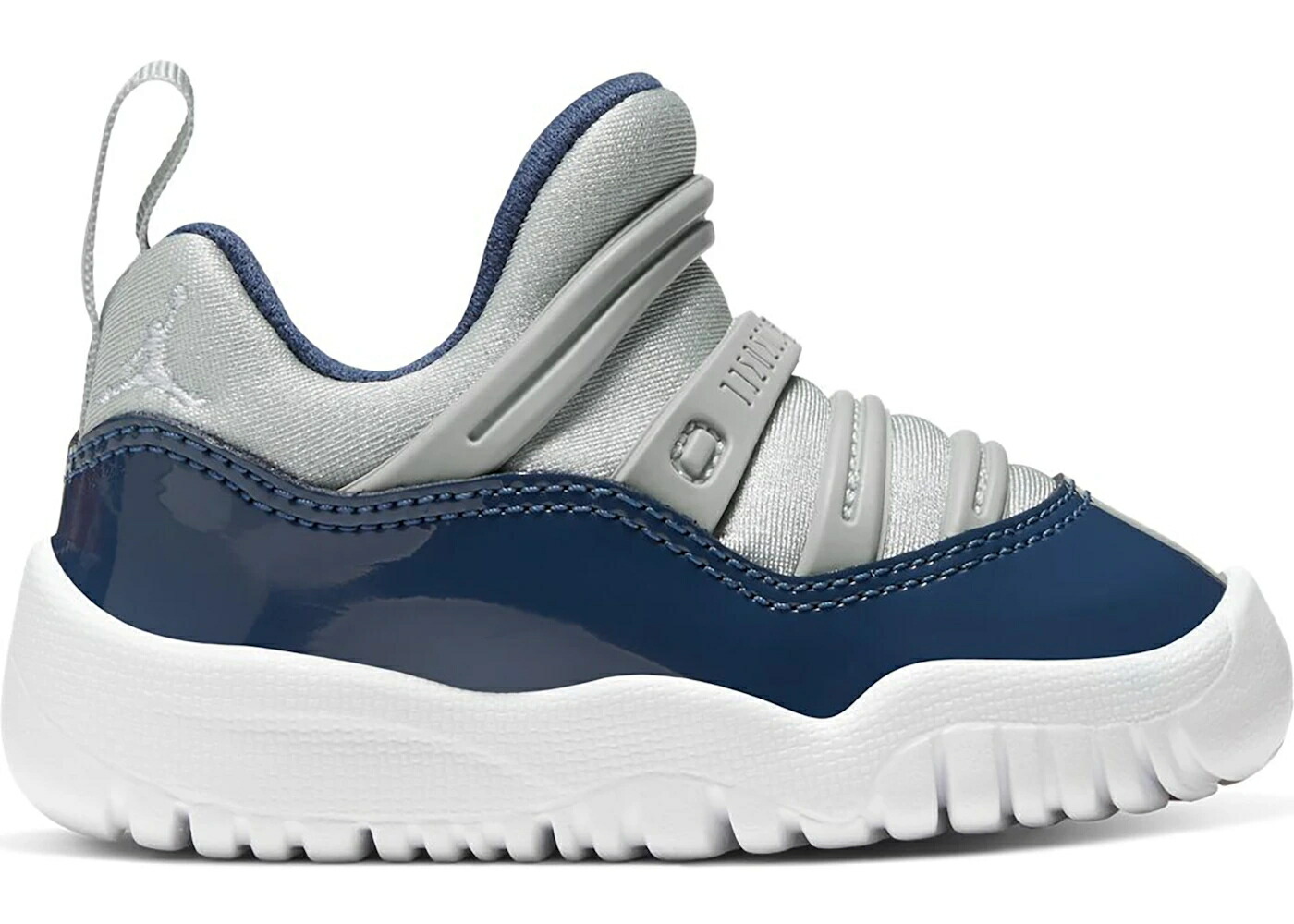 ナイキ ジョーダン ジョージタウン 灰色 グレー 紺色 ネイビー 白色 ホワイト ジュニア キッズ JORDAN 11 RETRO LITTLE FLEX GEORGETOWN (TD) / GREY MIST MIDNIGHT NAVY WHITE