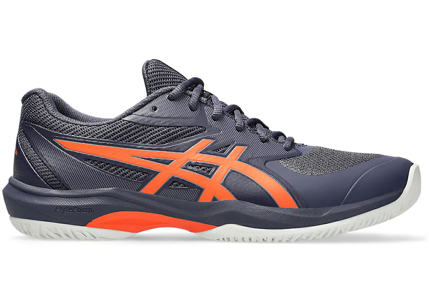 アシックス 競り合い 藍色 インディゴ 橙 オレンジ色 スニーカー メンズ ASICS GAME FF INDIGO FOG NOVA ORANGE / INDIGO FOG NOVA ORANGE