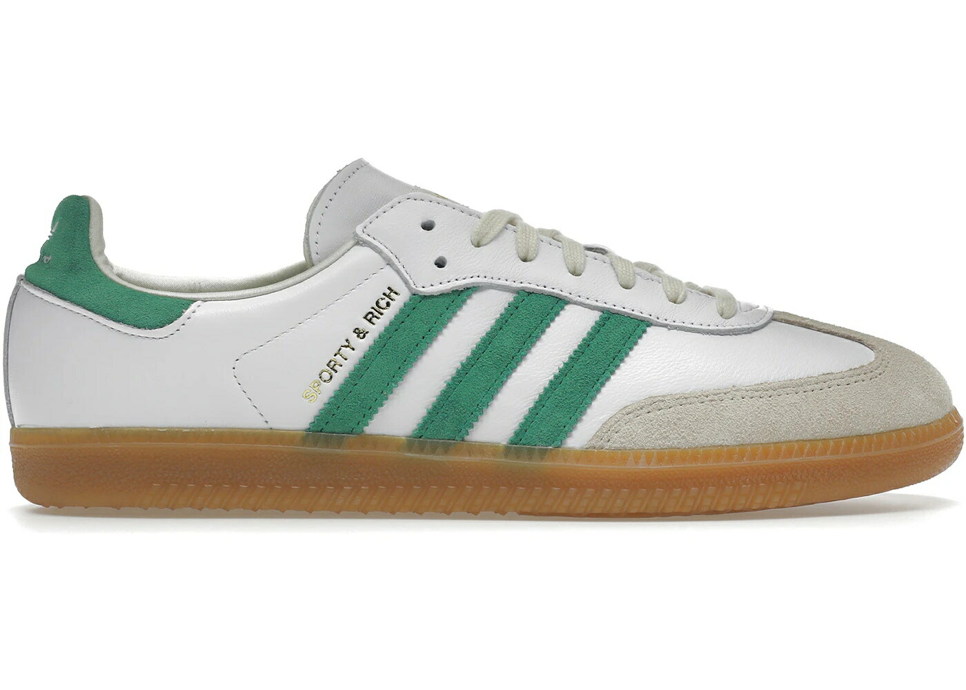 アディダス サンバ 白色 ホワイト 緑 グリーン \u0026 スニーカー メンズ ADIDAS SAMBA OG SPORTY RICH WHITE GREEN / CLOUD WHITE GREEN GUM