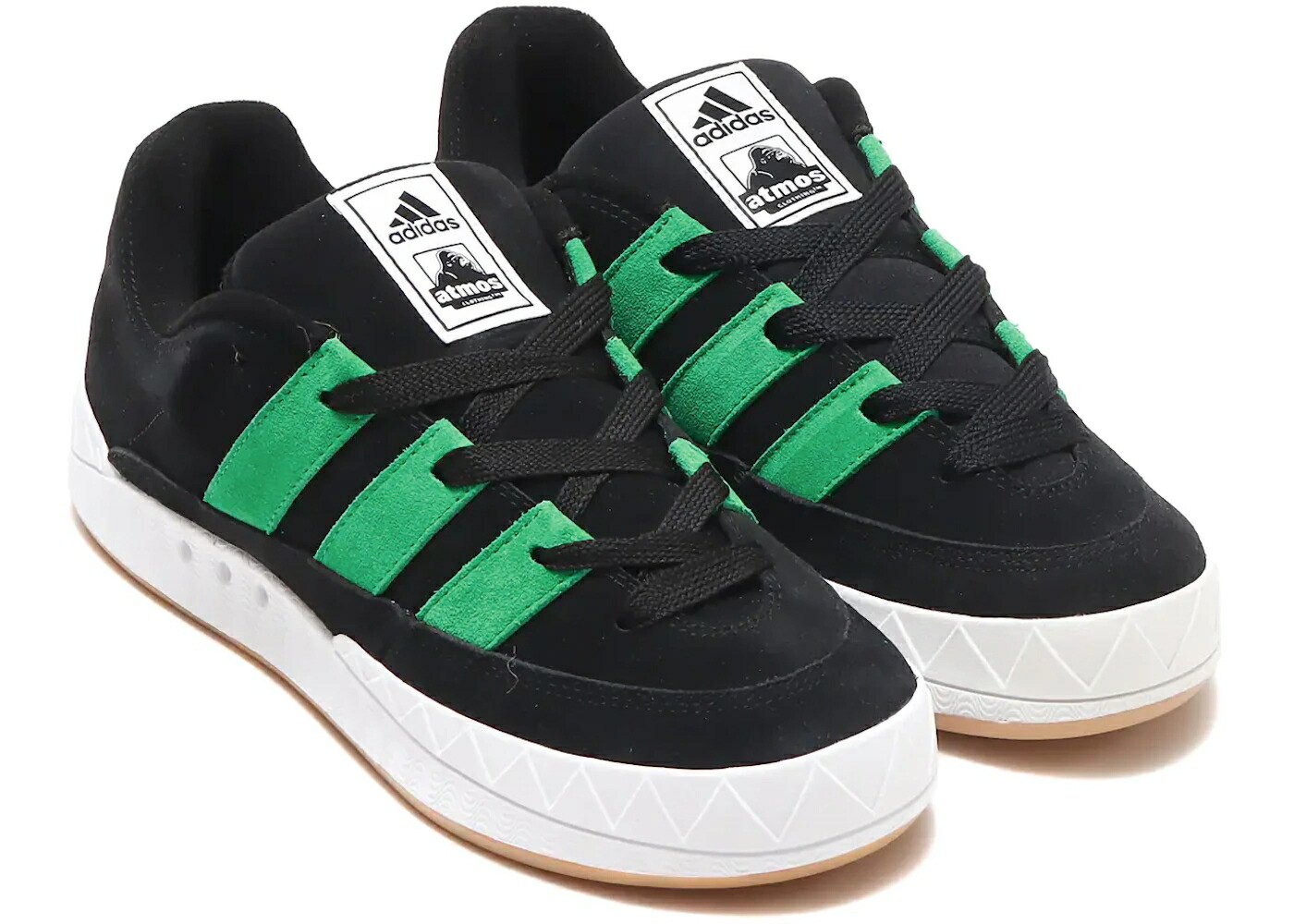 アディダス 黒色 ブラック 緑 グリーン 白色 ホワイト スニーカー メンズ ADIDAS ADIMATIC ATMOS XLARGE BLACK GREEN / BLACK GREEN WHITE