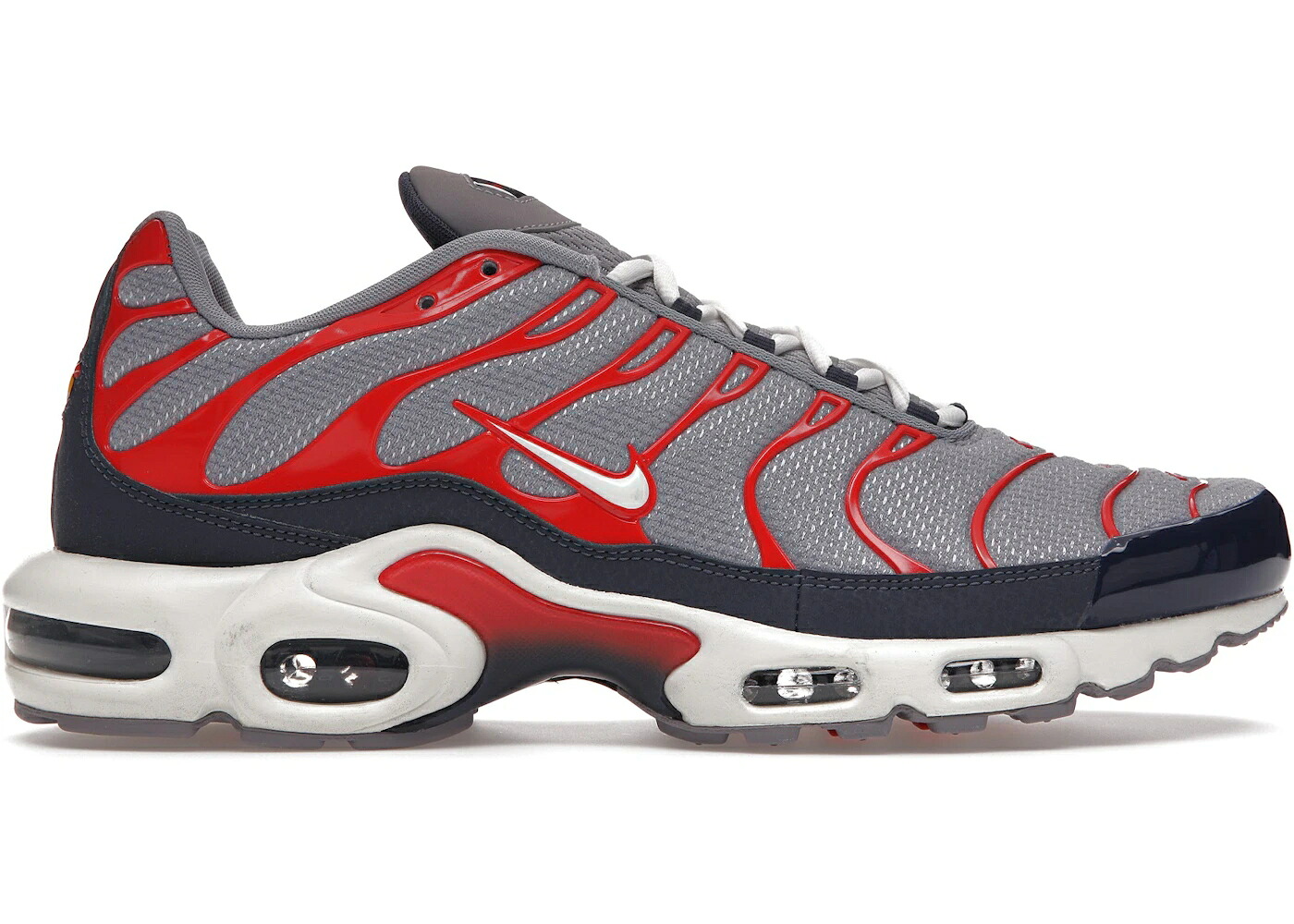 ナイキ マックス 灰色 グレー シメント 白色 ホワイト エアマックスプラス スニーカー メンズ NIKE AIR MAX PLUS USA GREY / CEMENT GREY SUMMIT WHITE