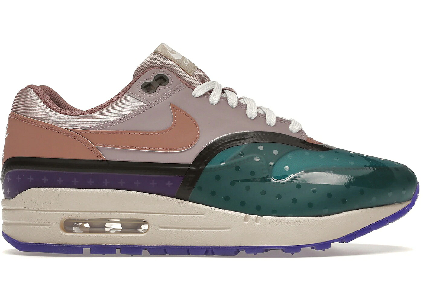 ナイキ マックス プレミアム ローズ ピンク 青色 ブルー 紫 パープル 銅 ブロンズ エアマックス WOMEN'S スニーカー レディース NIKE AIR MAX 1 PREMIUM PLUM FOG FOSSIL ROSE (WOMEN'S) / PINK BLUE PURPLE BRONZE|スニケス