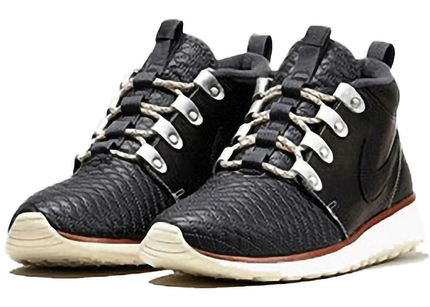 ナイキ ラン 黒色 ブラック スニーカー メンズ NIKE ROSHE RUN SNEAKERBOOT QS BLACK QUILTED / BLACK BLACK|スニケス