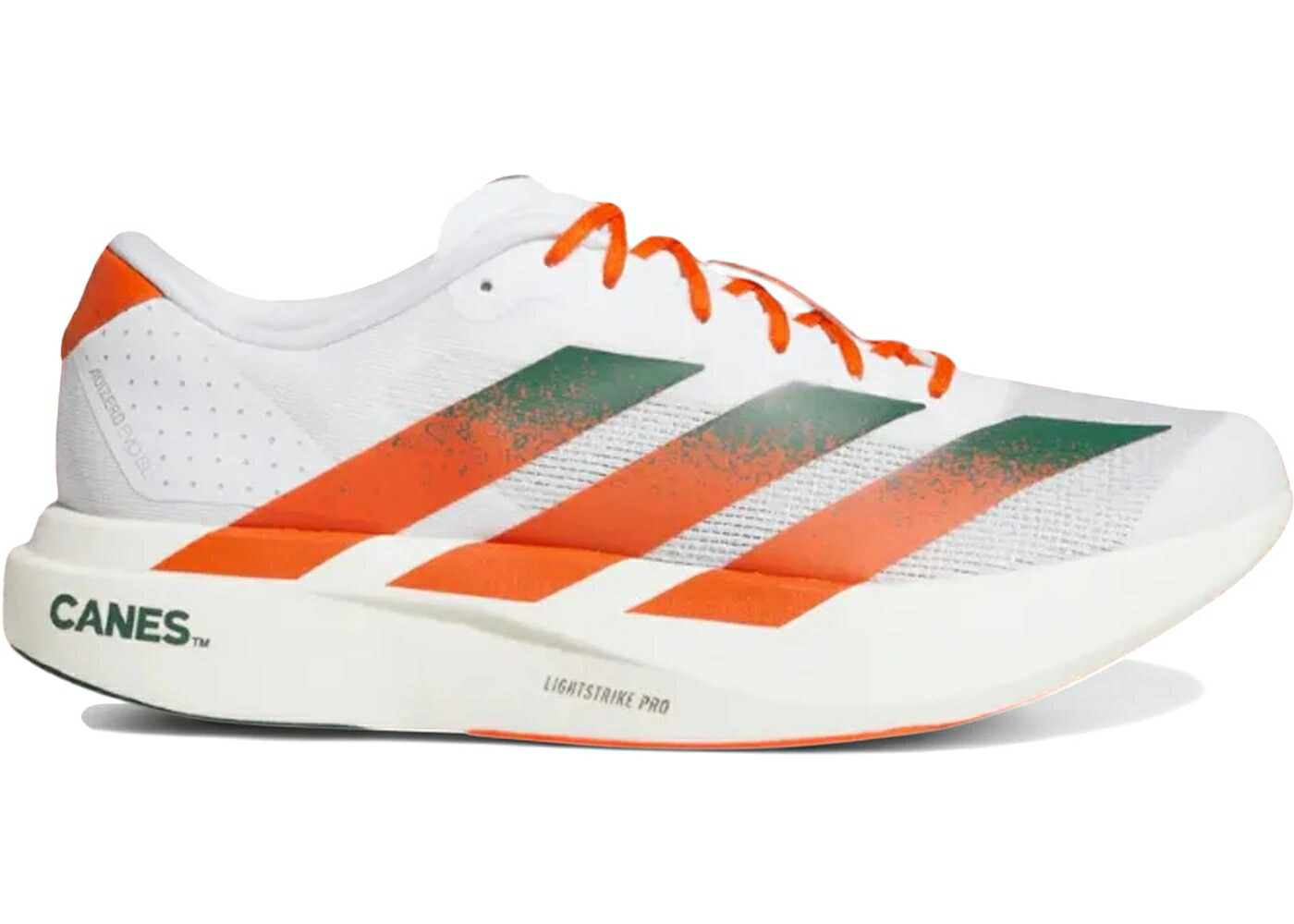 アディダス アディゼロ マイアミ 白いこと 白いこと 緑 緑であること スニーカー メンズ ADIDAS ADIZERO EVO SL MIAMI / FOOTWEAR WHITE DARK GREEN
