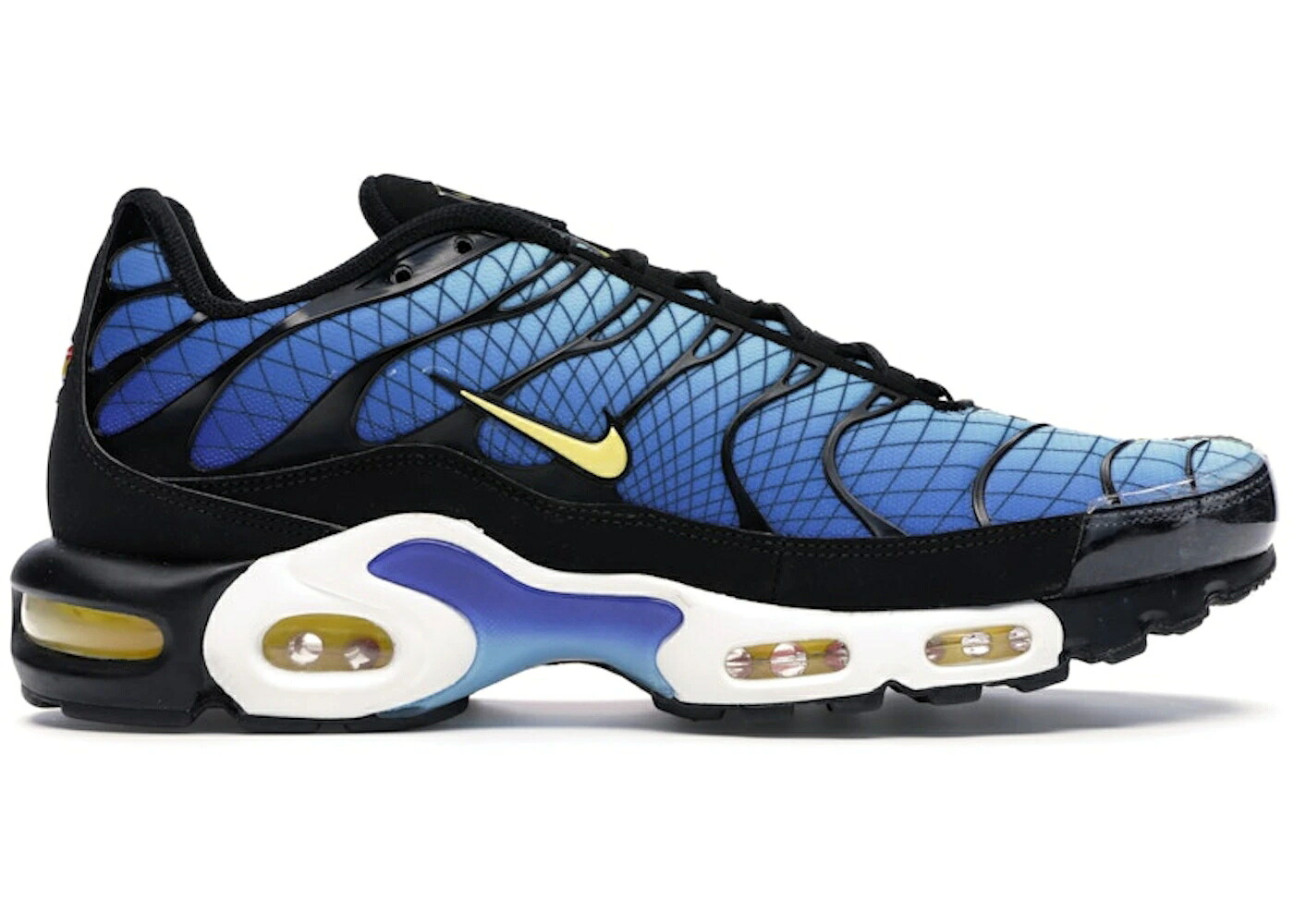 ナイキ マックス 黒色 ブラック 黄色 イエロー チーム 橙 オレンジ エアマックスプラス スニーカー メンズ NIKE AIR MAX PLUS GREEDY / BLACK TOUR YELLOW TEAM ORANGE|スニケス