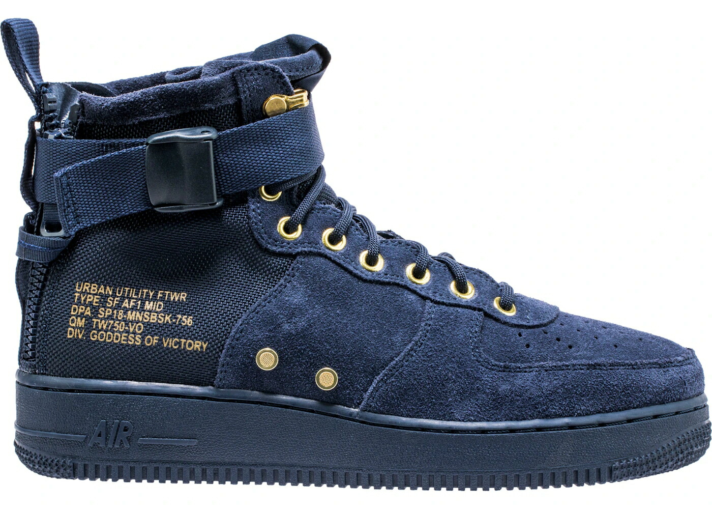 ナイキ ミッド ゴールド 黒いこと 黒いこと 空軍 スニーカー メンズ NIKE 空想科学小説 AIR FORCE 1 MID OBSIDIAN METALLIC GOLD / OBSIDIAN BLACK OBSIDIAN