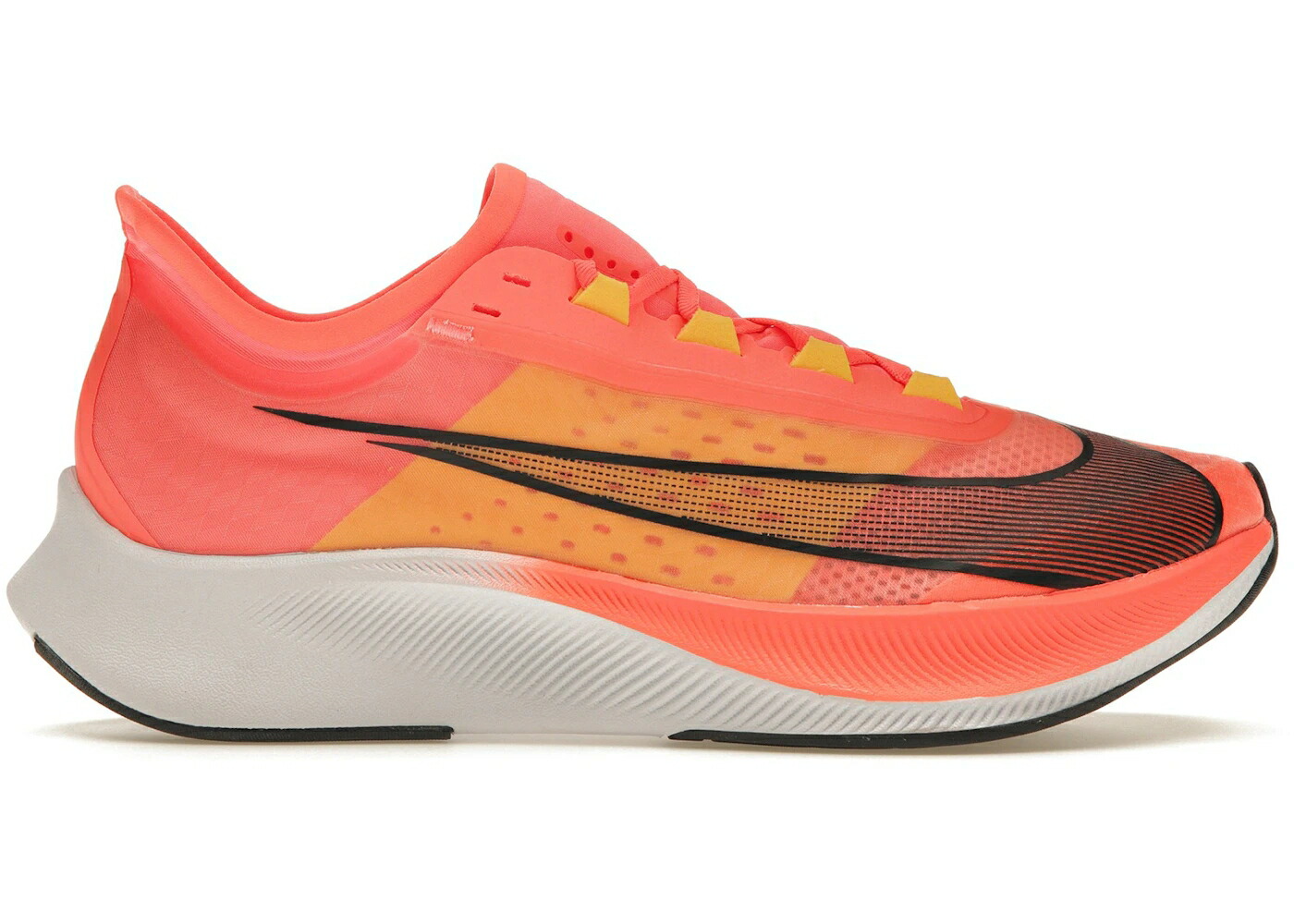ナイキ ズーム 黒色 ブラック ズームフライ スニーカー メンズ NIKE ZOOM FLY 3 BRIGHT MANGO / BRIGHT MANGO CITRON PULSE BLACK