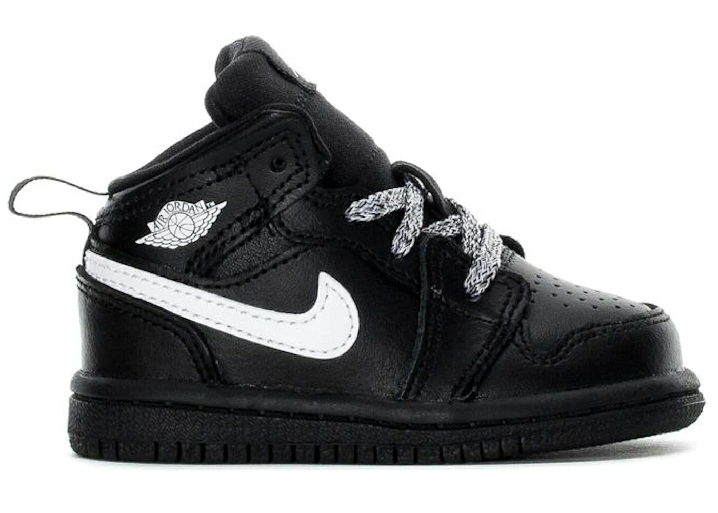 ナイキ ジョーダン ミッド 黒いこと 黒いこと 白いこと 白いこと お坊っちゃん キッズ JORDAN 1 MID BLACK WHITE SPECKLE (TD) / BLACK WHITE BLACK