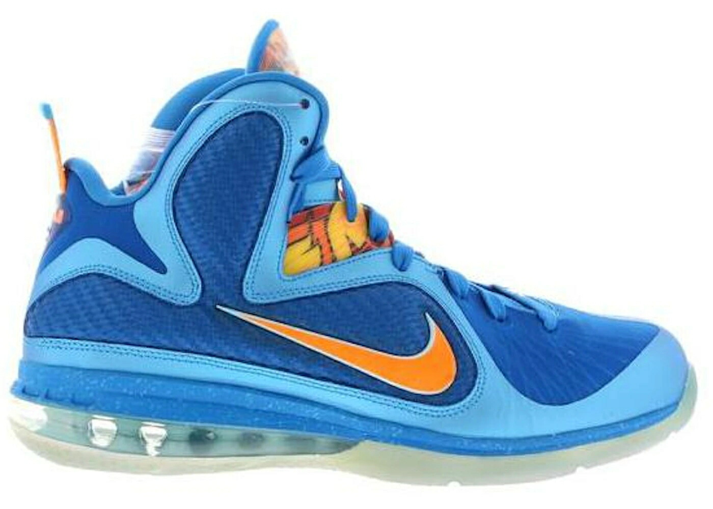 ナイキ レブロン 青色 ブルー 橙 オレンジ スニーカー メンズ NIKE LEBRON 9 CHINA (YOTD) / NEPTUNE BLUE TOTAL ORANGE