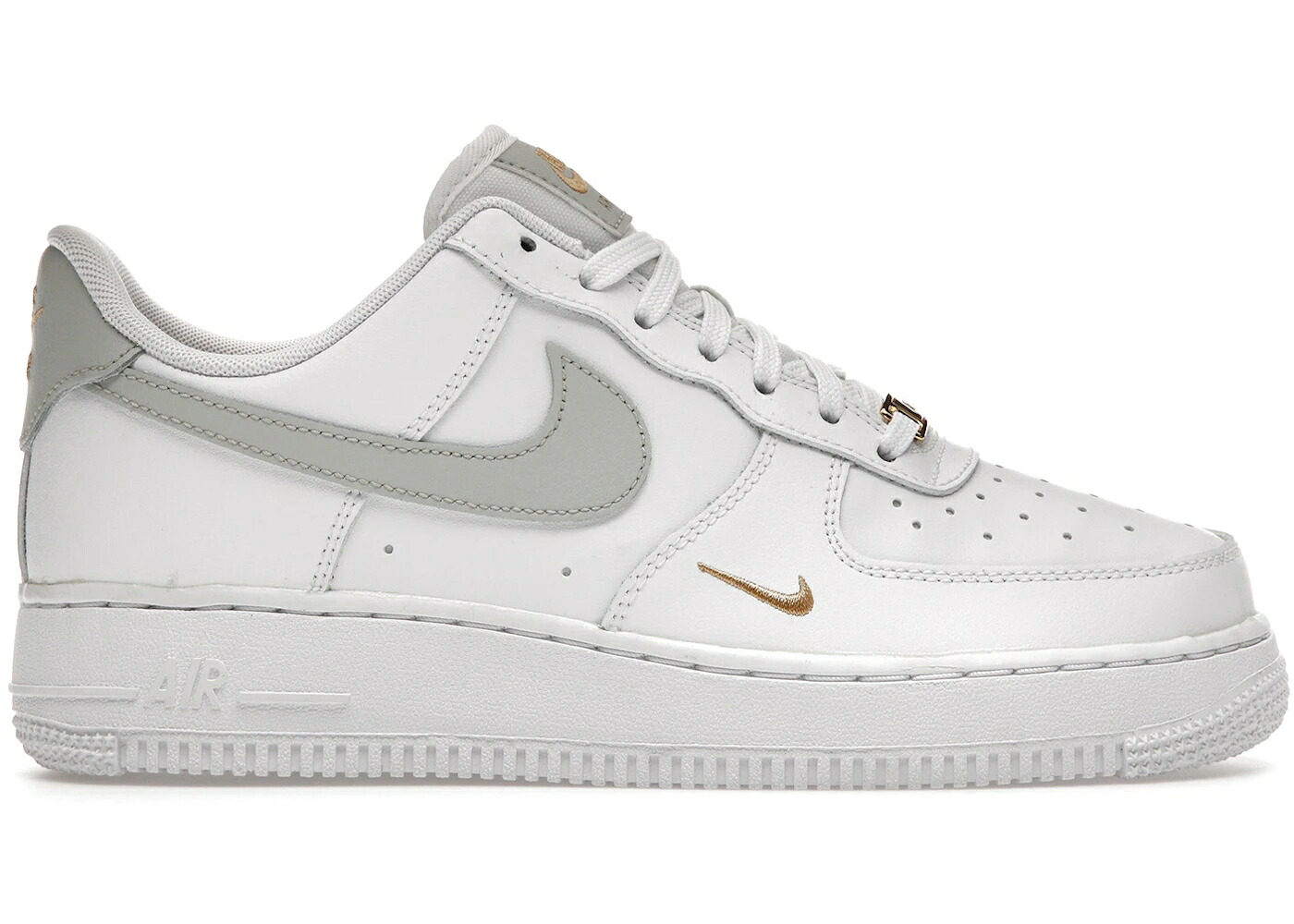 ナイキ 白いこと 白いこと 薄墨色 薄墨色 ゴールド 空軍 WOMEN\u0027S スニーカー レディース NIKE AIR FORCE 1 LOW WHITE GREY GOLD (WOMEN\u0027S) / WHITE GREY GOLD