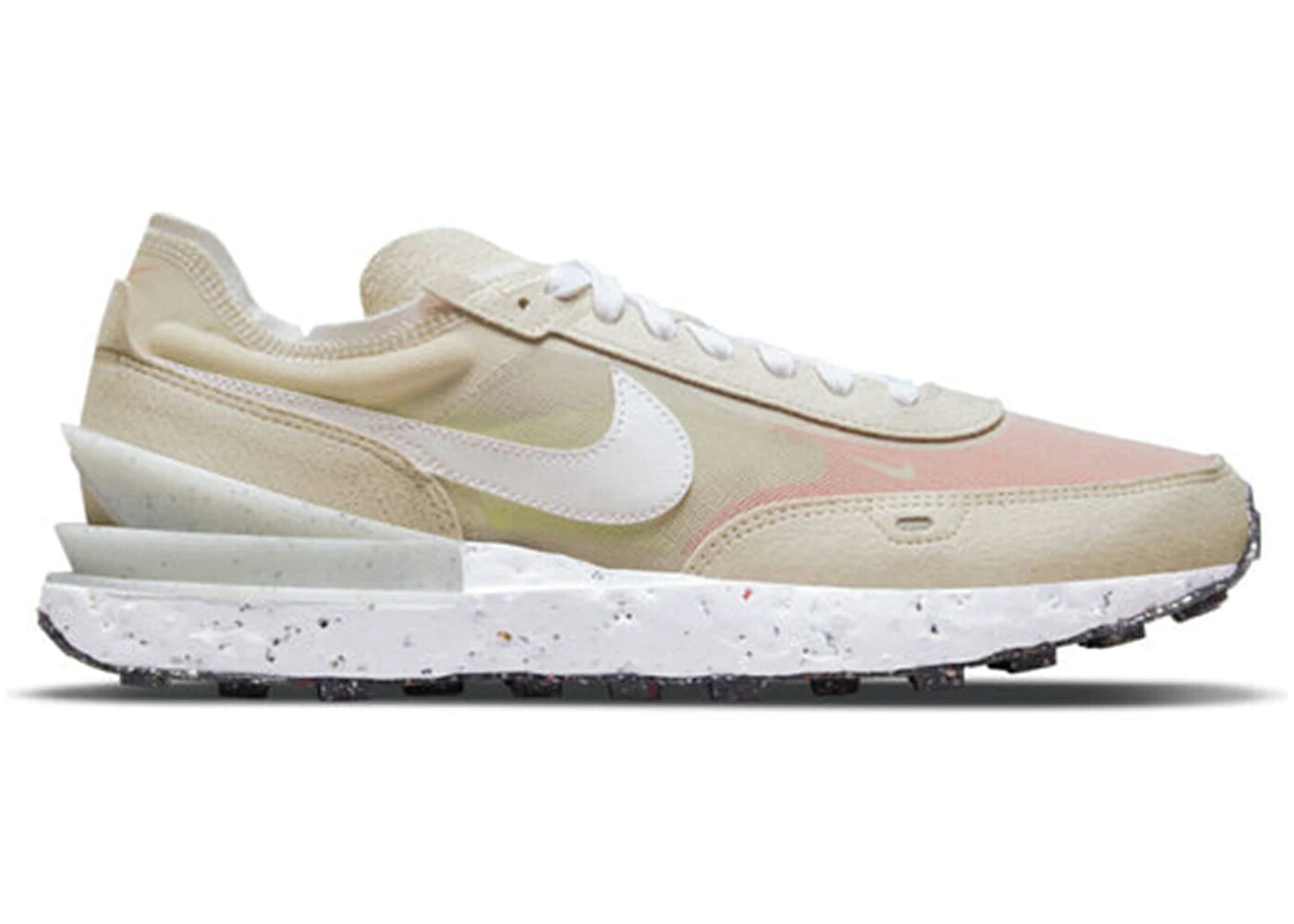 ナイキ ワッフル クリーム 橙 オレンジ 黒色 ブラック 白色 ホワイト スニーカー レディース NIKE WAFFLE ONE CRATER SE CREAM II ORANGE BLACK WHITE / CREAM II ORANGE BLACK WHITE|スニケス