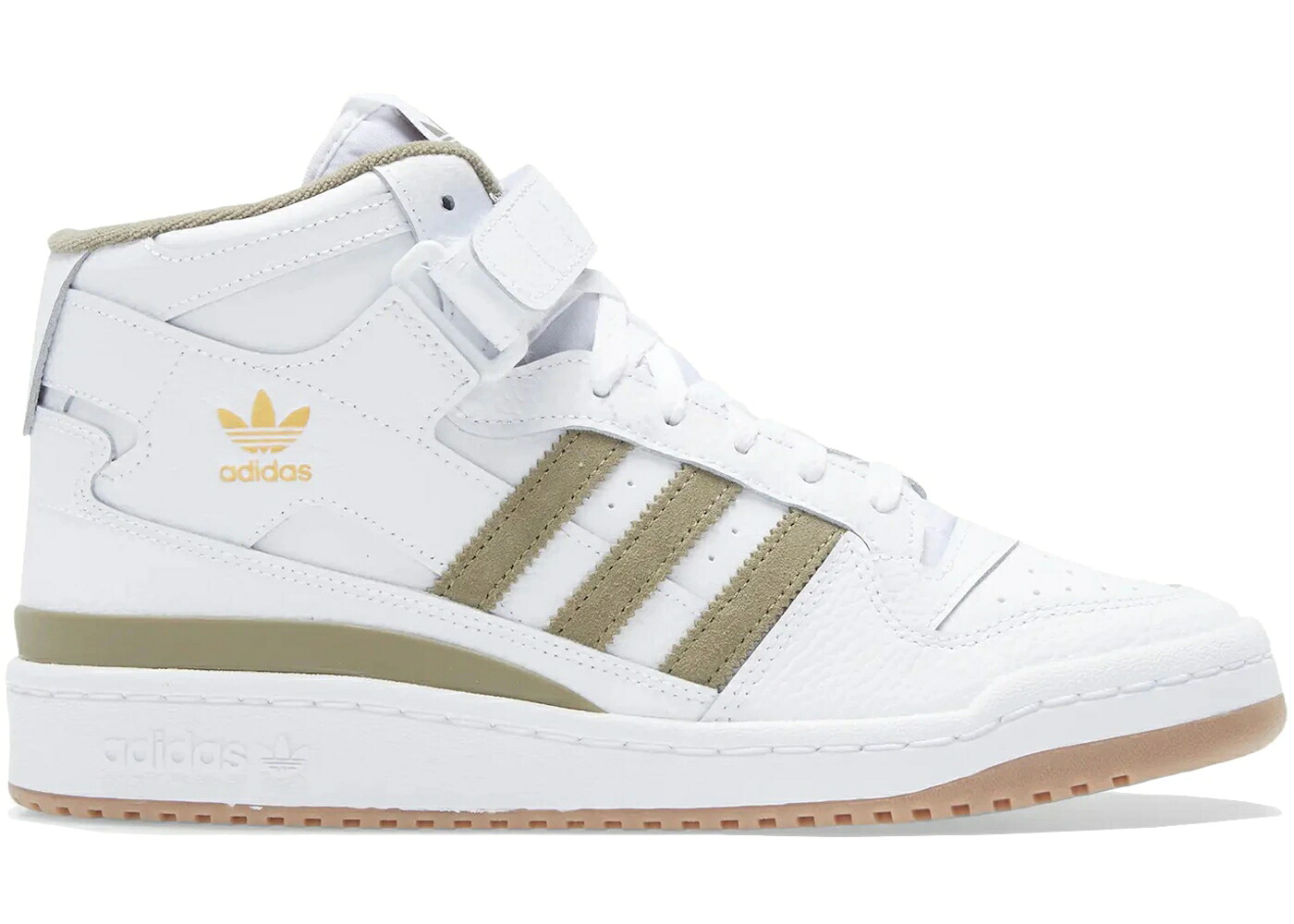 アディダス 討論会 ミッド 白いこと 白いこと 緑 緑であること スニーカー メンズ ADIDAS FORUM MID CLOUD WHITE ORBIT GREEN / CLOUD WHITE ORBIT GREEN GUM