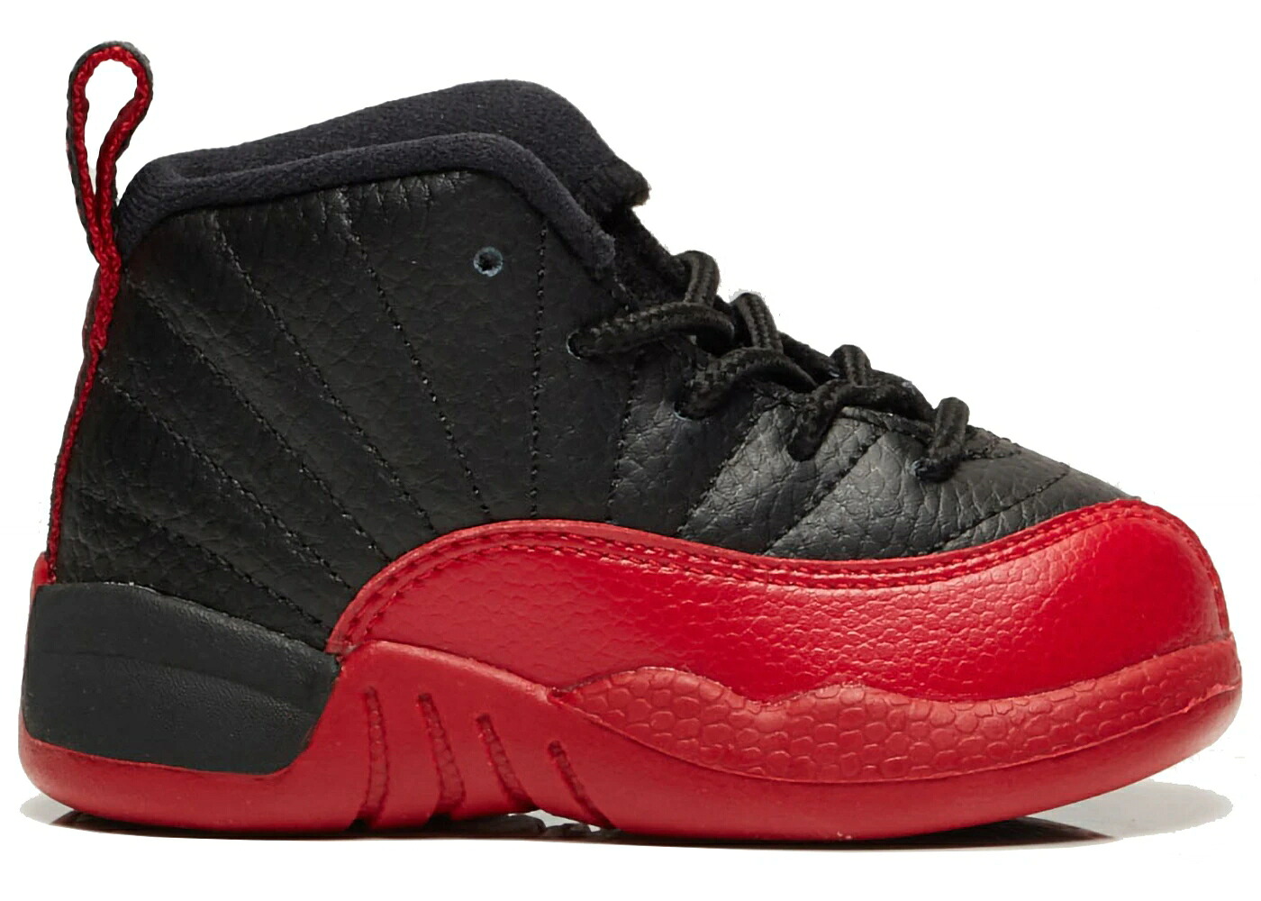 ナイキ ジョーダン 力くらべ 黒いこと 黒いこと 赤 赤いこと お坊っちゃん キッズ JORDAN 12 RETRO FLU GAME (2016) (TD) / BLACK VARSITY RED