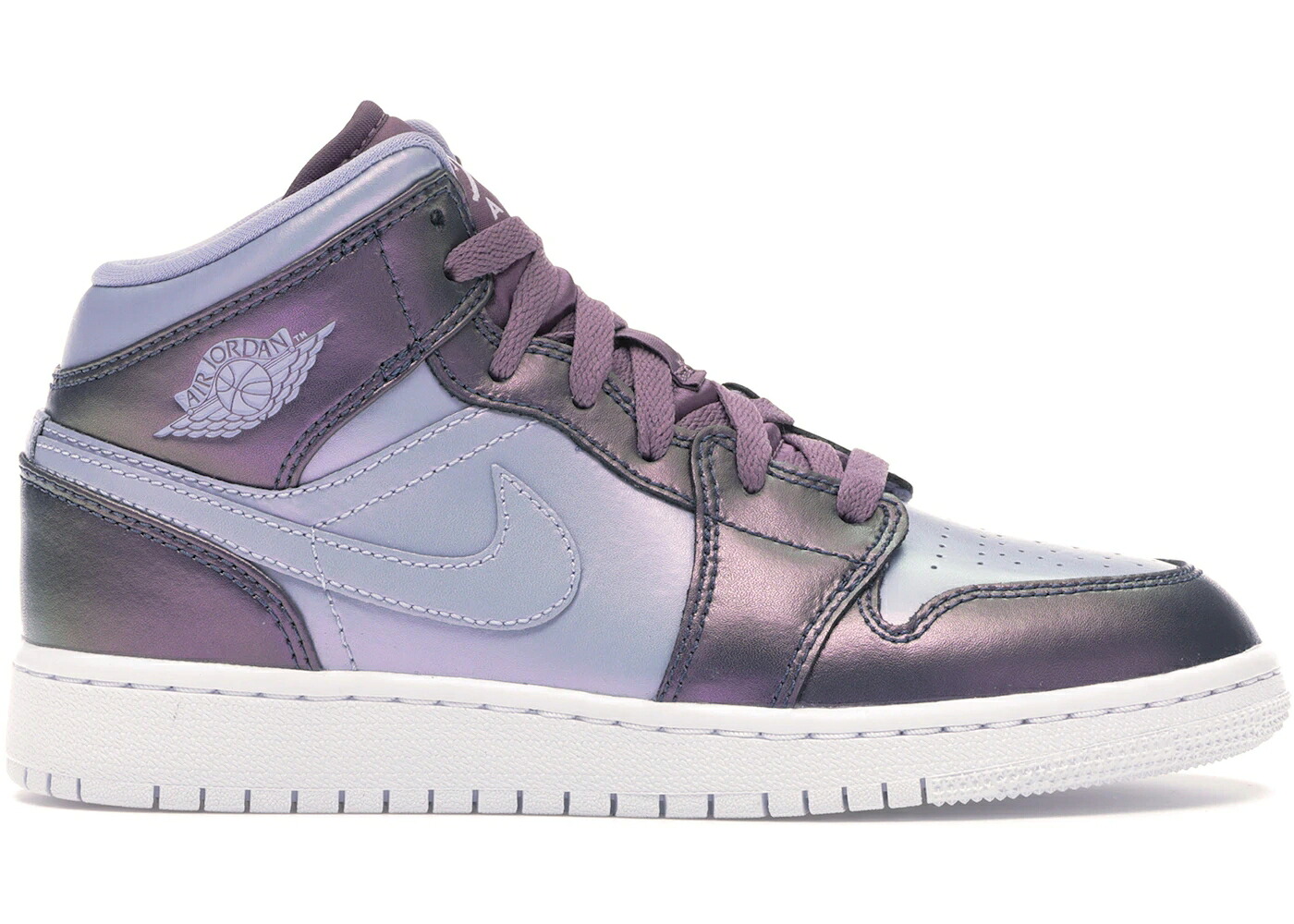ナイキ ジョーダン ミッド 青色 ブルー 紫 パープル ライズ バイオレット ジュニア キッズ JORDAN 1 MID MONSOON BLUE (GS) / MONSOON BLUE PURPLE RISE VIOLET ベビー マタニティ スニーカー|スニケス