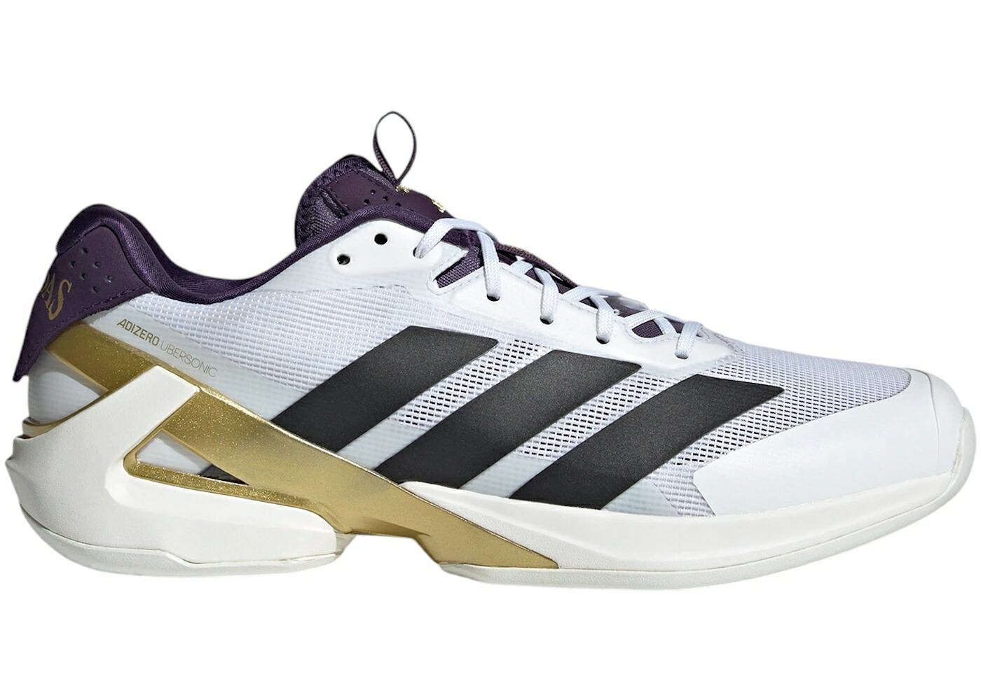 アディダス アディゼロ 白色 ホワイト コア 黒色 ブラック スニーカー メンズ ADIDAS ADIZERO UBERSONIC 5 CLOUD WHITE CORE BLACK AURORA PLUM / CLOUD WHITE CORE BLACK AURORA