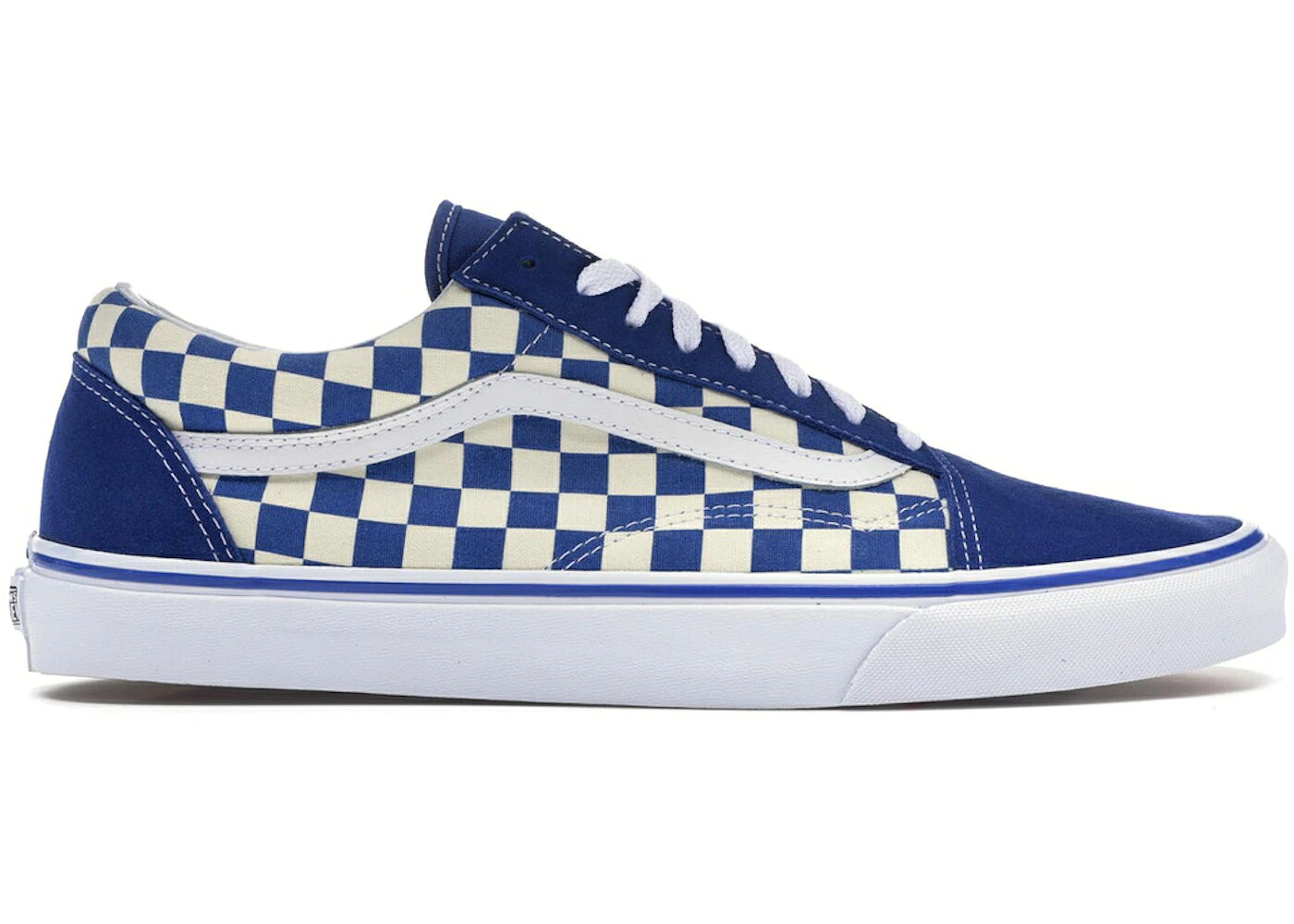 ヴァンズ バンズ 青味 青み 白いこと 白いこと 年寄りの学院 スニーカー メンズ VANS OLD SKOOL BLUE CHECKERBOARD / BLUE WHITE