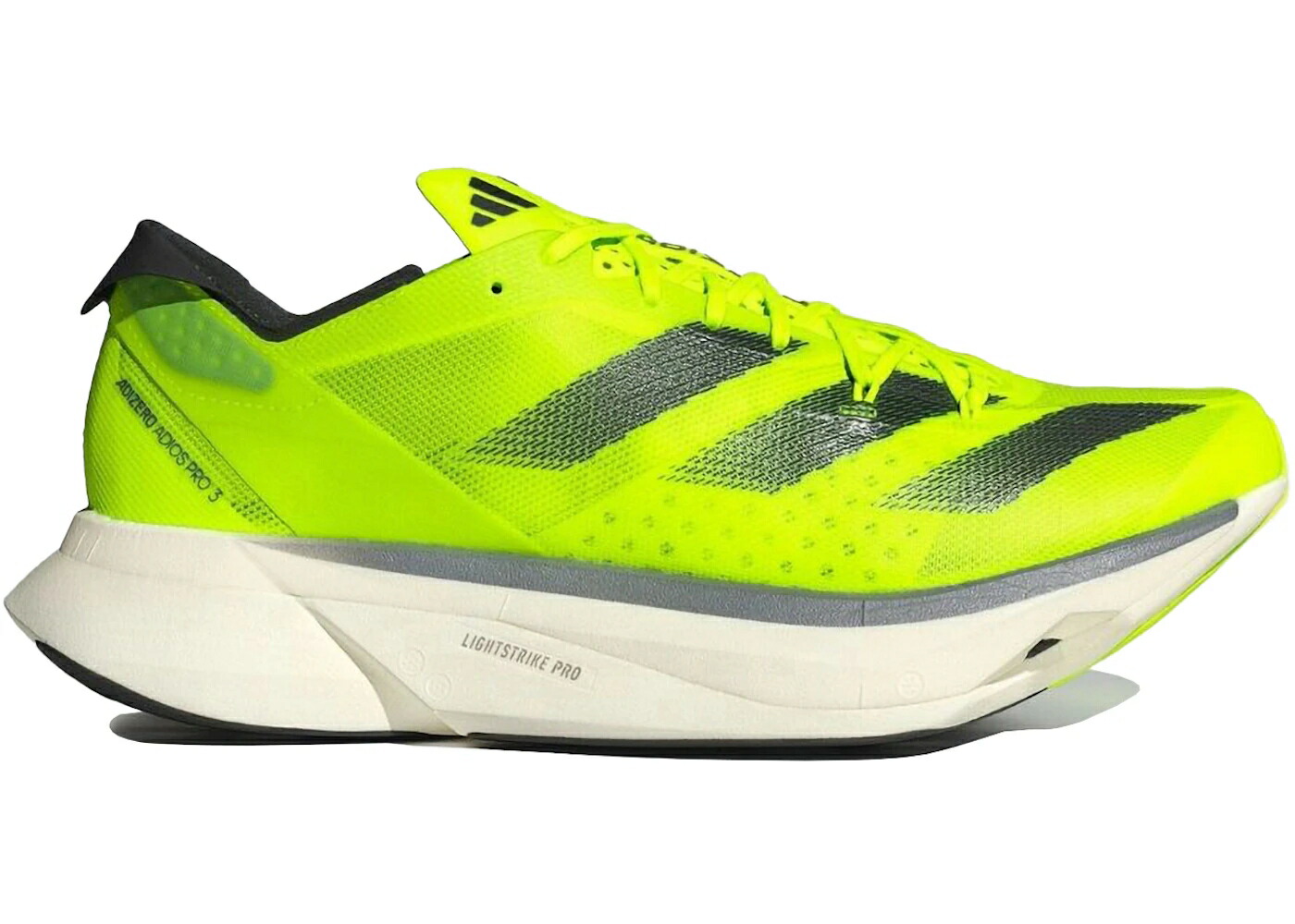 アディダス アディゼロ アディオス プロ コア 黒色 ブラック スニーカー メンズ ADIDAS ADIZERO ADIOS PRO 3 LUCID LEMON / LUCID LEMON CORE BLACK CLOUD
