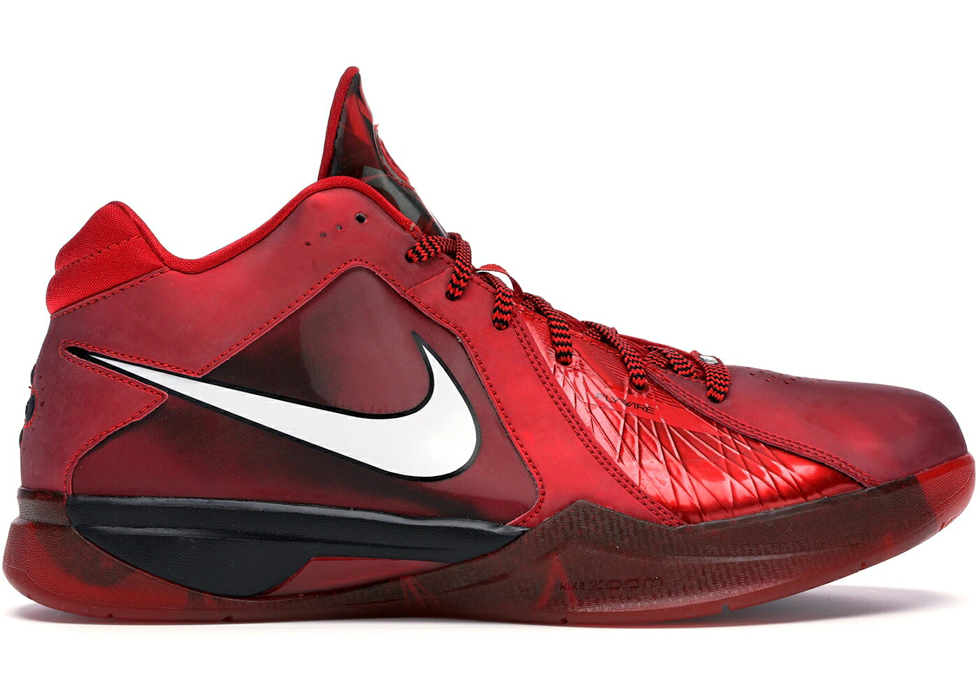 ナイキ 赤 赤いこと 白いこと 白いこと 黒いこと 黒いこと スニーカー メンズ NIKE KD 3 ALL-STAR / CHALLENGE RED WHITE BLACK