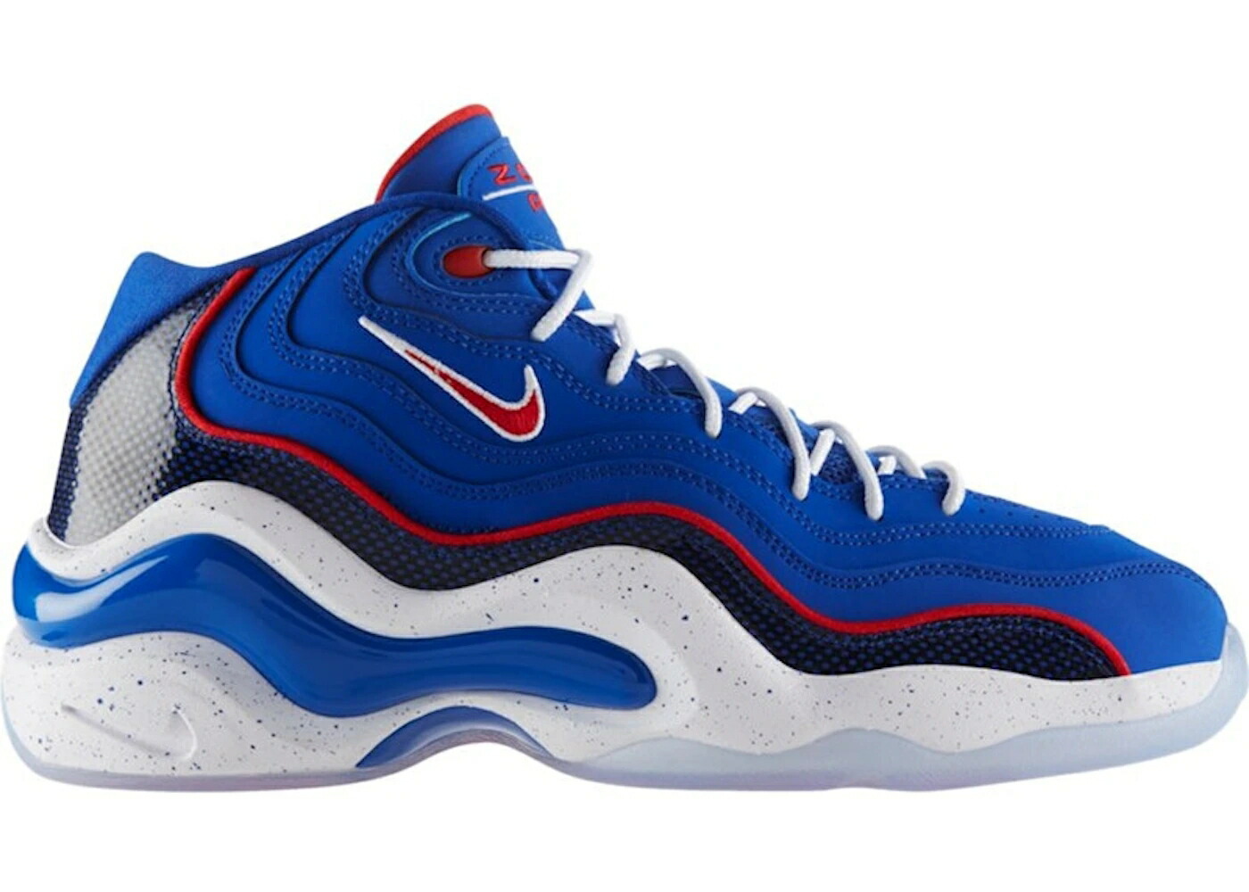 ナイキ ズーム フライト ゲーム 赤 レッド 白色 ホワイト ゲームロイヤル 青 ブルー スニーカー メンズ NIKE AIR ZOOM FLIGHT 96 ALLEN IVERSON / GAME ROYAL UNIVERSITY RED WHITE