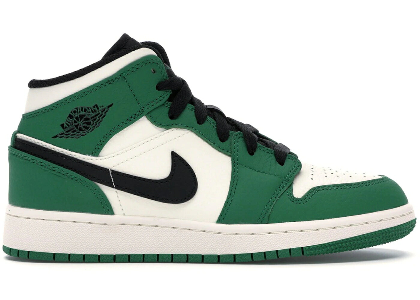 ナイキ ジョーダン ミッド 緑 緑であること 黒いこと 黒いこと お坊っちゃん キッズ JORDAN 1 MID PINE GREEN (GS) / PINE GREEN SAIL BLACK もの言う花 マタニティ スニーカー