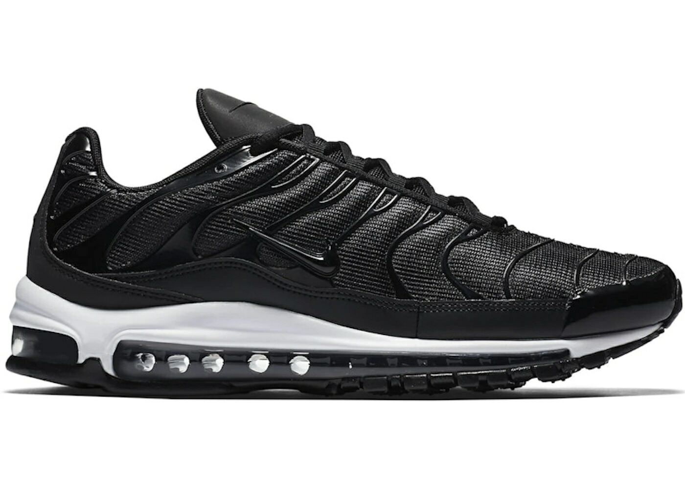 ナイキ マックス 黒色 ブラック 白色 ホワイト エアマックス スニーカー メンズ NIKE AIR MAX 97 PLUS BLACK WHITE / BLACK BLACK WHITE