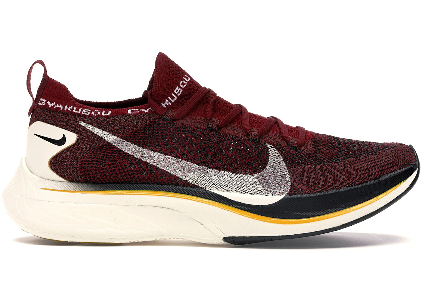 ナイキ 飛球編み物 野球クラブ 赤 赤いこと 黒いこと 黒いこと 4% スニーカー メンズ NIKE VAPORFLY FLYKNIT GYAKUSOU TEAM RED / TEAM RED BLACK SAIL