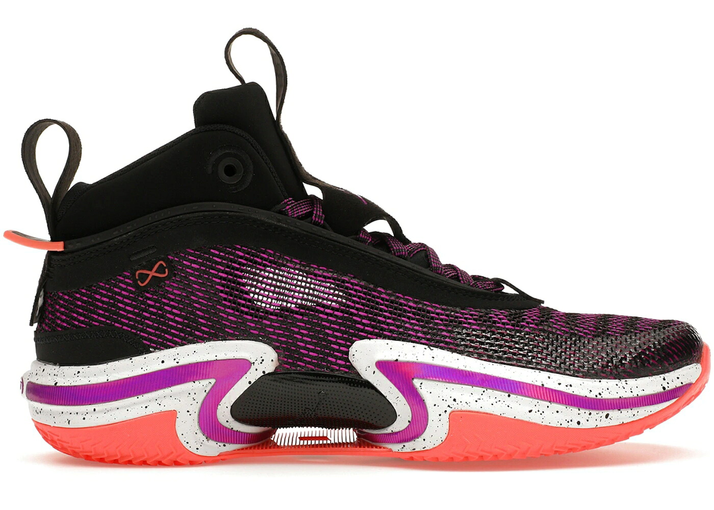 ナイキ ジョーダン 黒色 ブラック 紫 バイオレット 白色 ホワイト ジュニア キッズ JORDAN 36 FIRST LIGHT (GS) / BLACK HYPER VIOLET WHITE BRIGHT ベビー マタニティ スニーカー