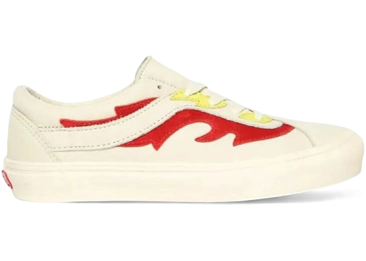 ヴァンズ バンズ 白色 ホワイト 赤 レッド スニーカー メンズ VANS BOLD NI FLAMETHROWER WHITE / ANTIQUE WHITE RED