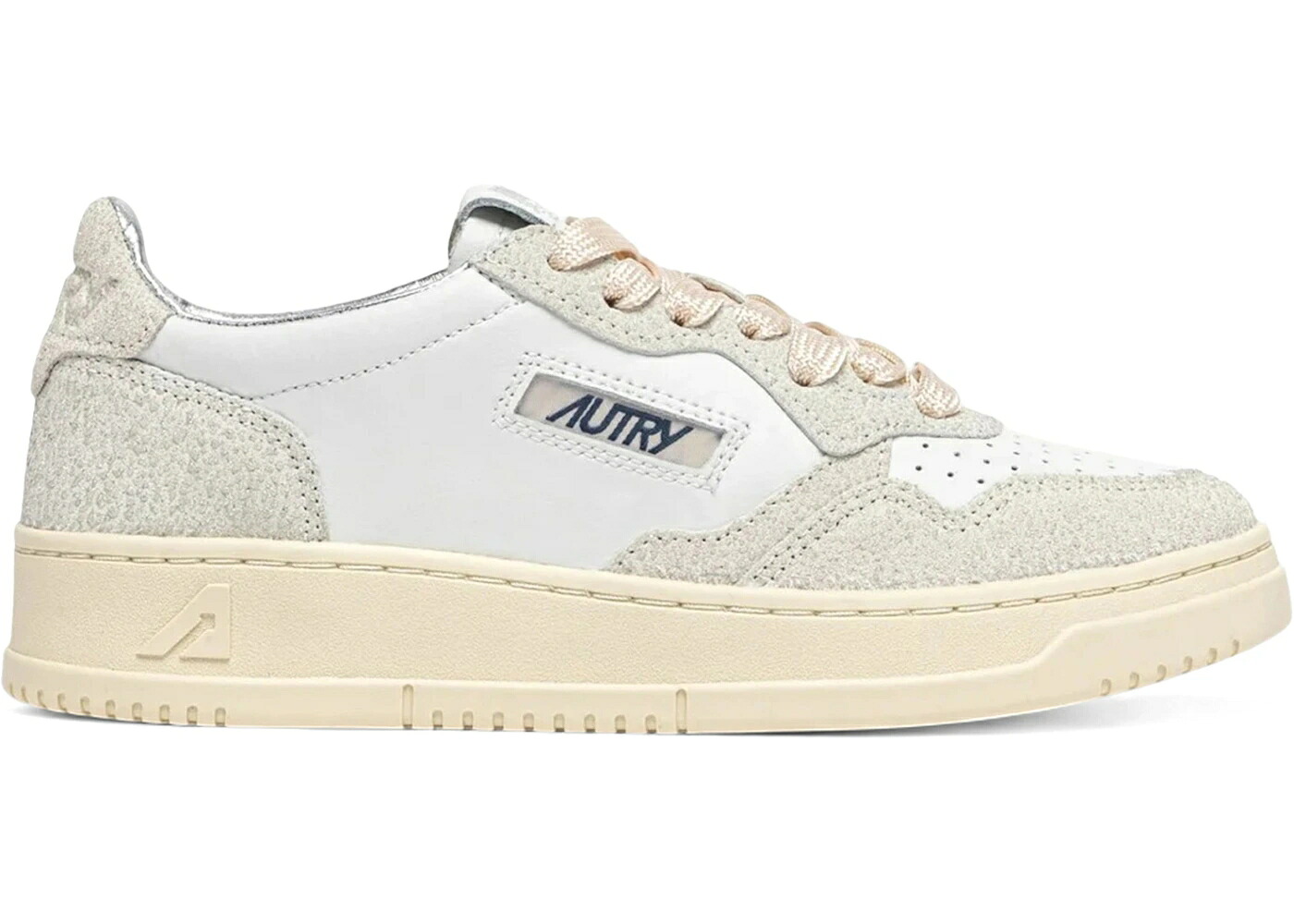 なめし革 白いこと 白いこと WOMEN\u0027S スニーカー レディース AUTRY MEDALIST LEATHER LOW WHITE GLITTER (WOMEN\u0027S) /
