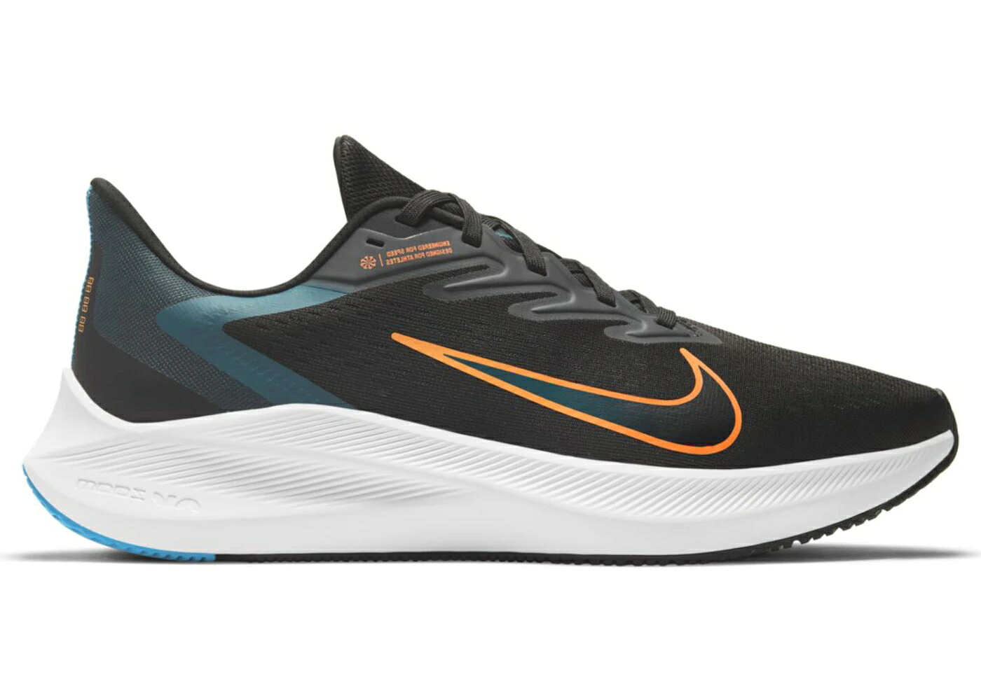 ナイキ 望遠レンズ 黒いこと 黒いこと 橙 オレンジ色 白いこと 白いこと スニーカー メンズ NIKE AIR ZOOM WINFLO 7 BLACK ATOMIC ORANGE / BLACK ATOMIC ORANGE WHITE