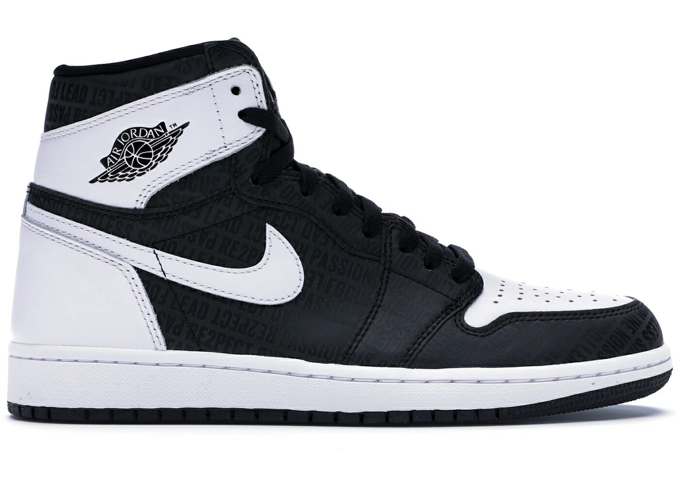 ナイキ ジョーダン ハイ 黒色 ブラック 白色 ホワイト スニーカー メンズ JORDAN 1 RETRO HIGH RE2PECT (DEREK JETER) / BLACK WHITE