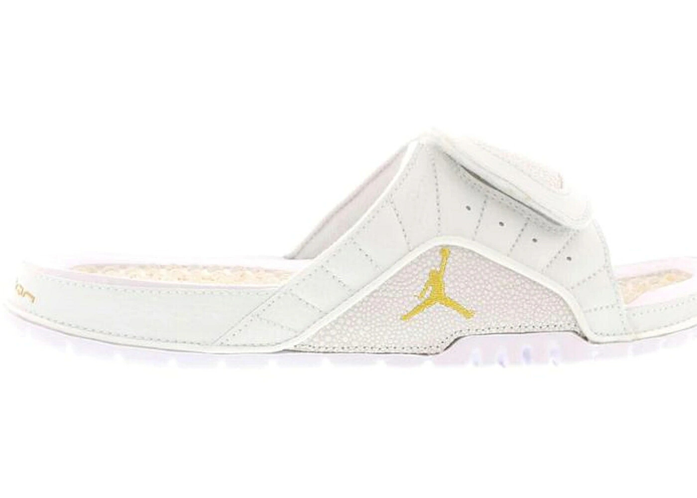 ナイキ ジョーダン ハイドロ サンダル 白色 ホワイト ゴールド スニーカー メンズ JORDAN HYDRO SLIDE RETRO 12 OVO / SUMMIT WHITE METALLIC GOLD WHITE|スニケス