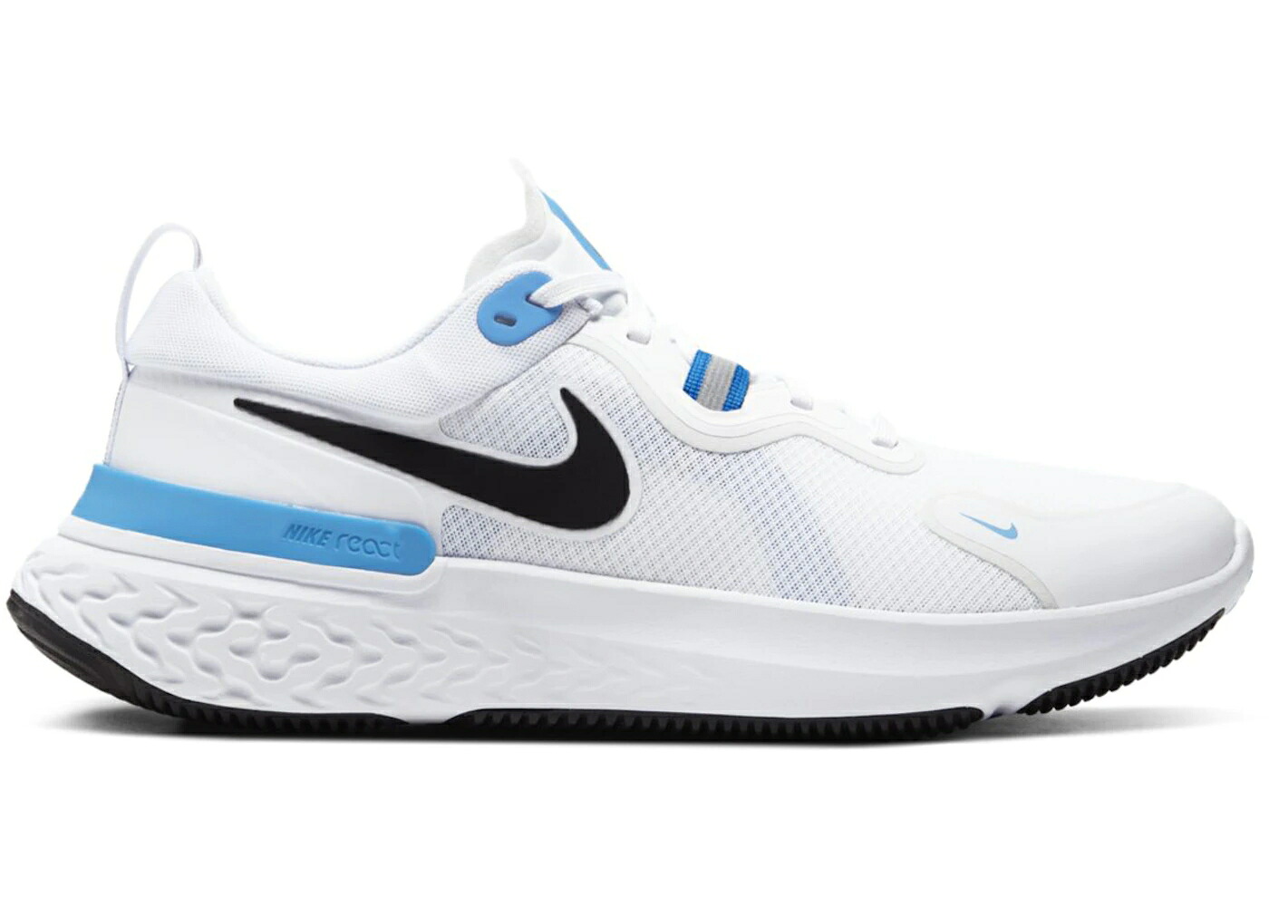 ナイキ リアクト 白いこと 白いこと 青味 青み 黒いこと 黒いこと スニーカー メンズ NIKE REACT MILER WHITE PHOTO BLUE / WHITE PHOTO BLUE BLACK
