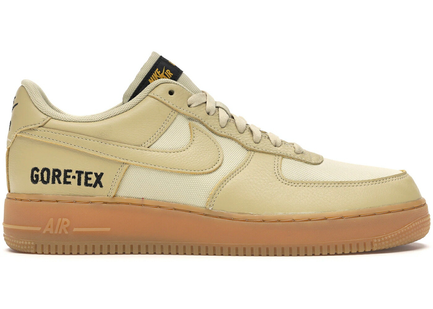 ナイキ ゴアテックス チーム ゴールド カーキ 黒色 ブラック エアフォース スニーカー メンズ NIKE AIR FORCE 1 LOW GORE-TEX TEAM GOLD KHAKI / TEAM GOLD KHAKI GOLD BLACK