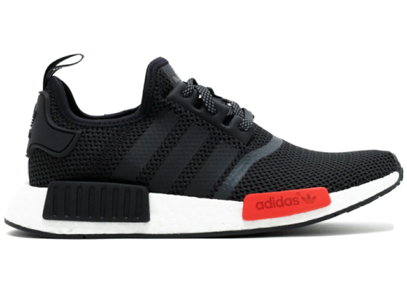 アディダス 黒色 ブラック 赤 レッド 白色 ホワイト スニーカー メンズ ADIDAS NMD R1 FOOTLOCKER EUROPE / BLACK RED WHITE