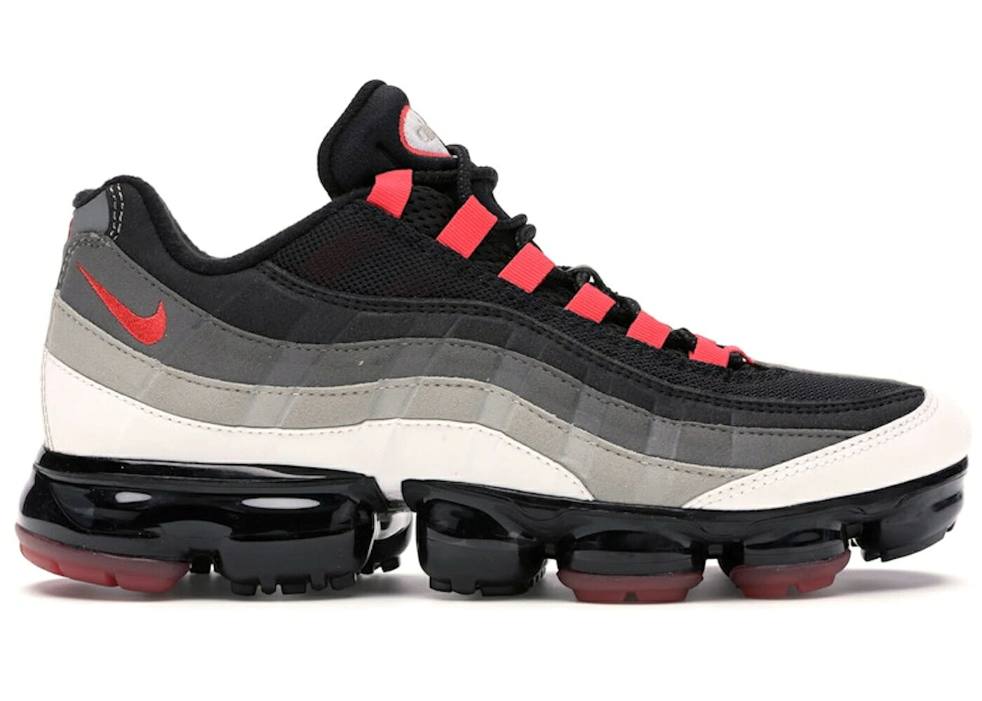 ナイキ 白いこと 白いこと 赤 赤いこと エアヴェイパーマックス スニーカー メンズ NIKE AIR VAPORMAX 95 COMET / WHITE HOT RED DARK PEWTER メンズ靴-スニーカー