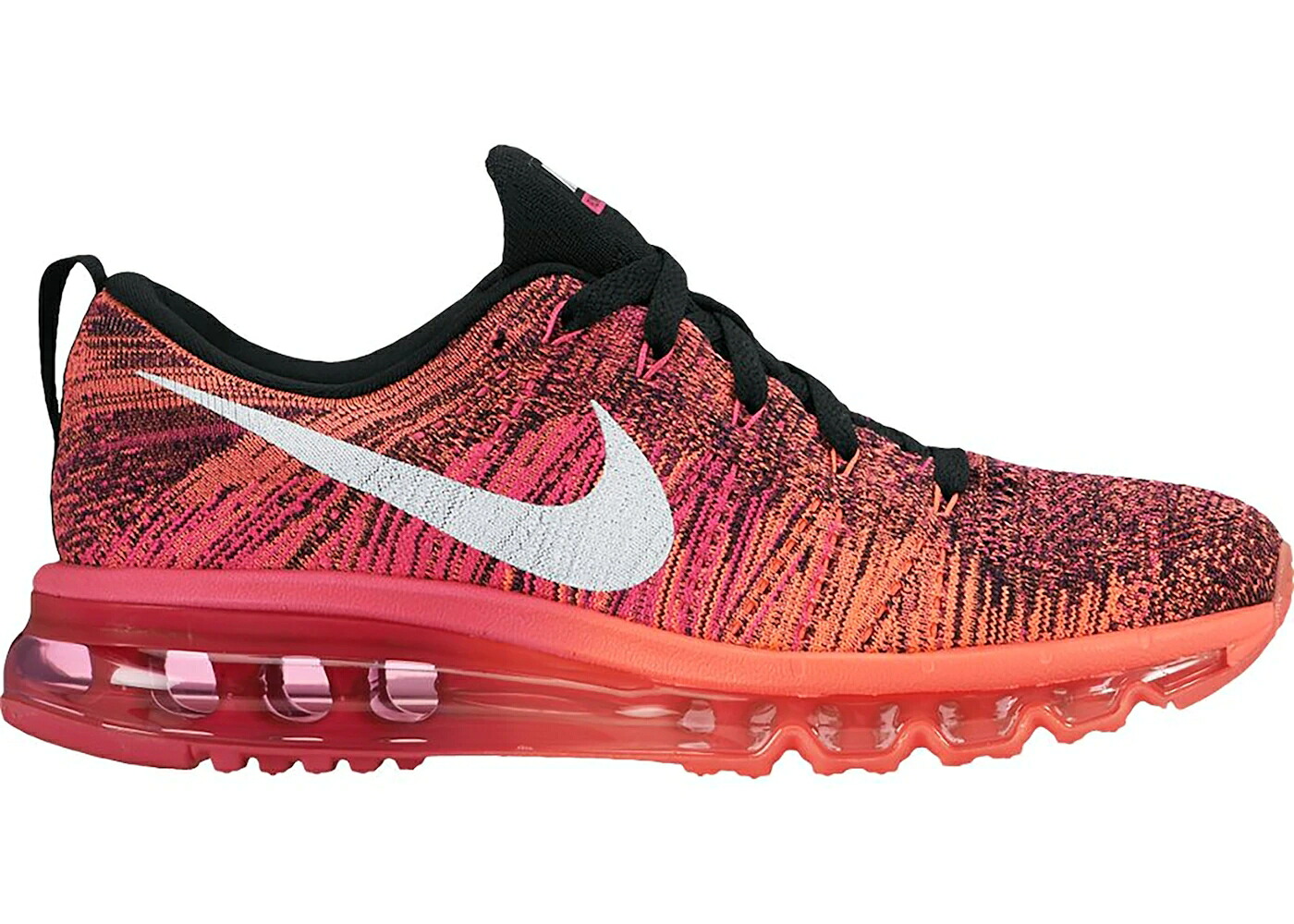 ナイキ フライニット マックス ピンク 黒色 ブラック 白色 ホワイト WOMEN'S スニーカー レディース NIKE FLYKNIT MAX PINK FOIL HOT LAVA (WOMEN'S) / BLACK WHITE PINK FOIL HOT LAVA