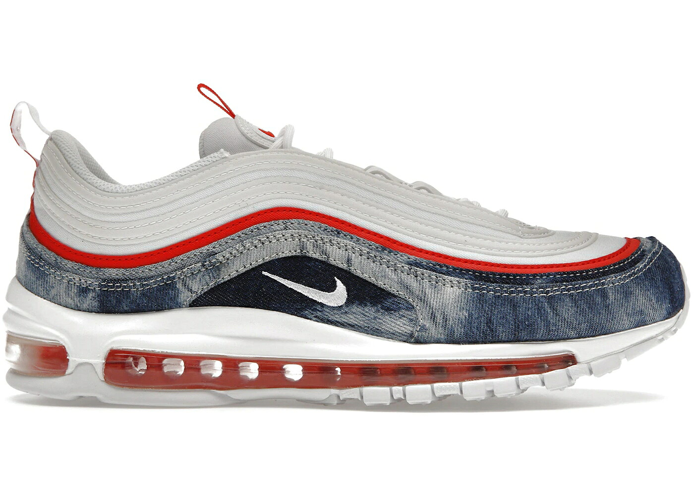 ナイキ マックス デニム 赤 レッド エアマックス WOMEN'S スニーカー レディース NIKE AIR MAX 97 WASHED DENIM PACK (WOMEN'S) / MULTI COLOR HABANERO RED SAIL｜スニケス 27,972円