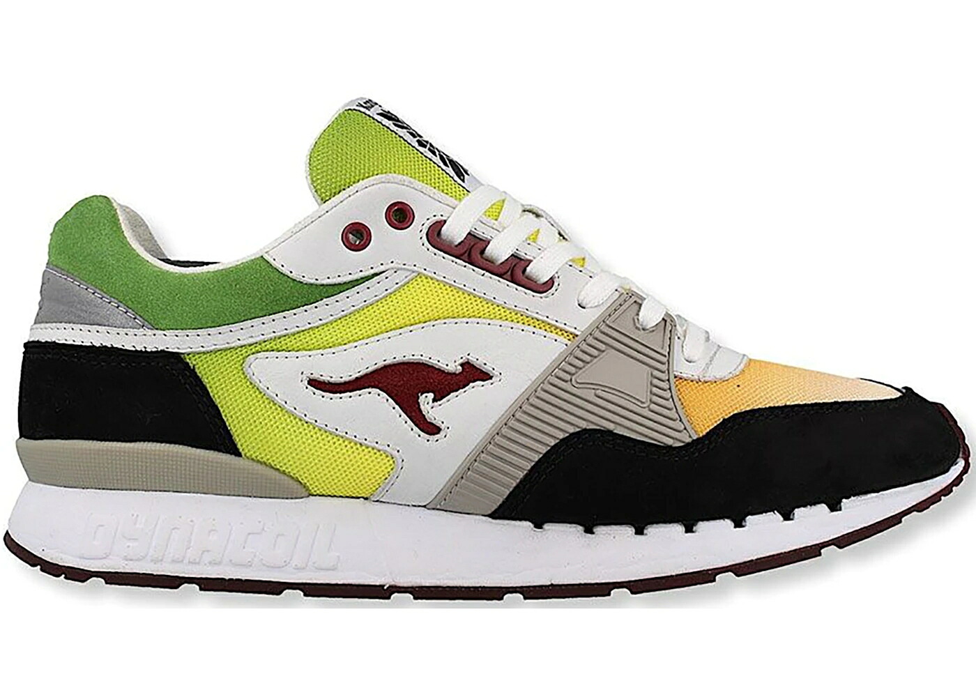 黒色 ブラック スニーカー メンズ KANGAROOS COIL SHIELD OG SCHRITTMACHER / JET BLACK MULTI COLOR